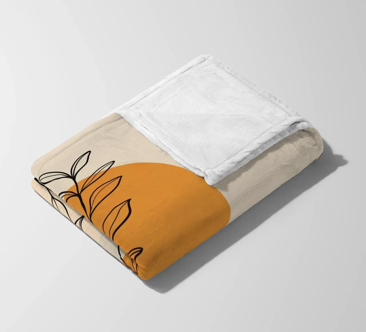 Astratto minimalista 66 coperta in pile da LeaDArt
