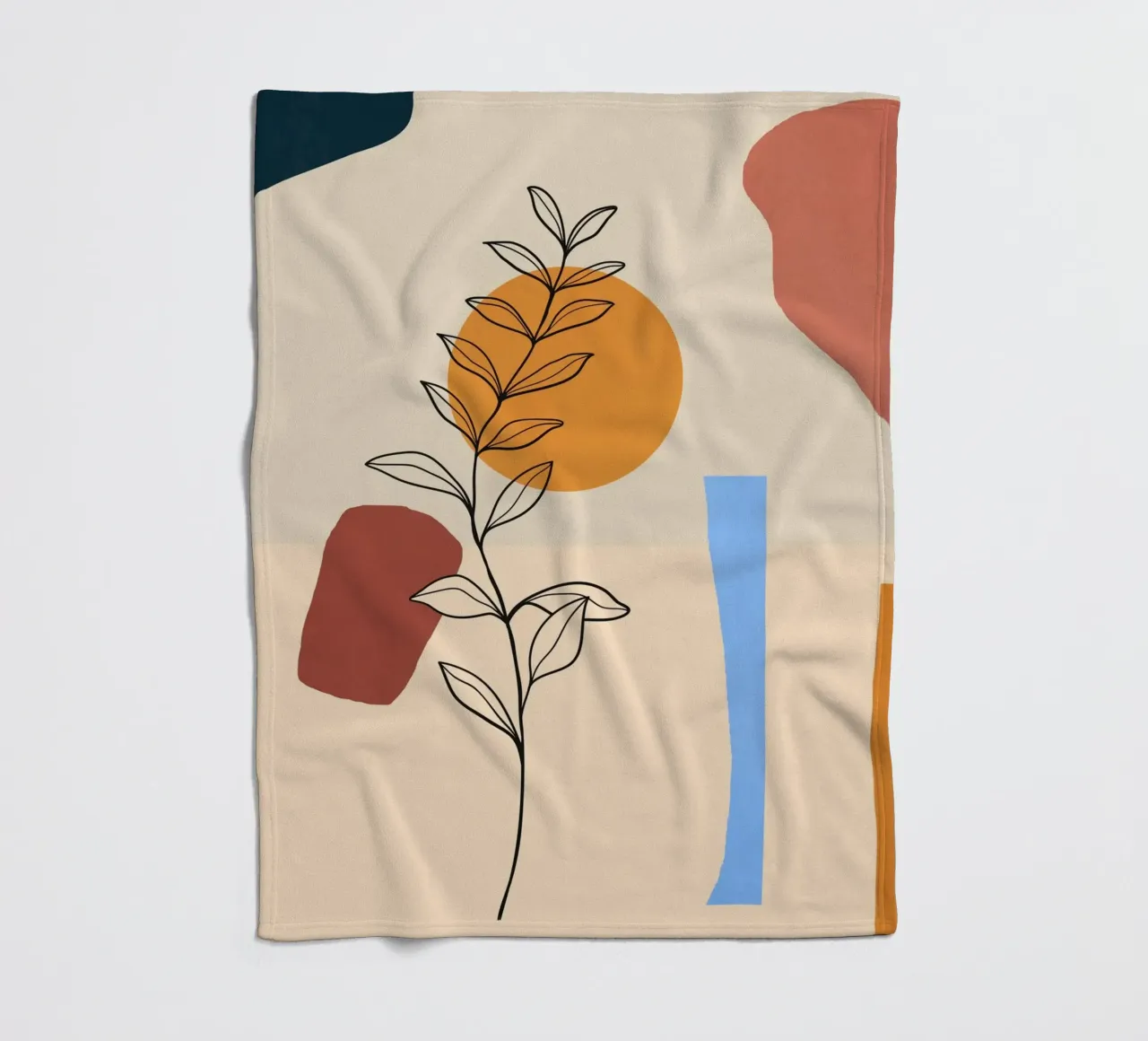 Astratto minimalista 66 coperta in pile da LeaDArt
