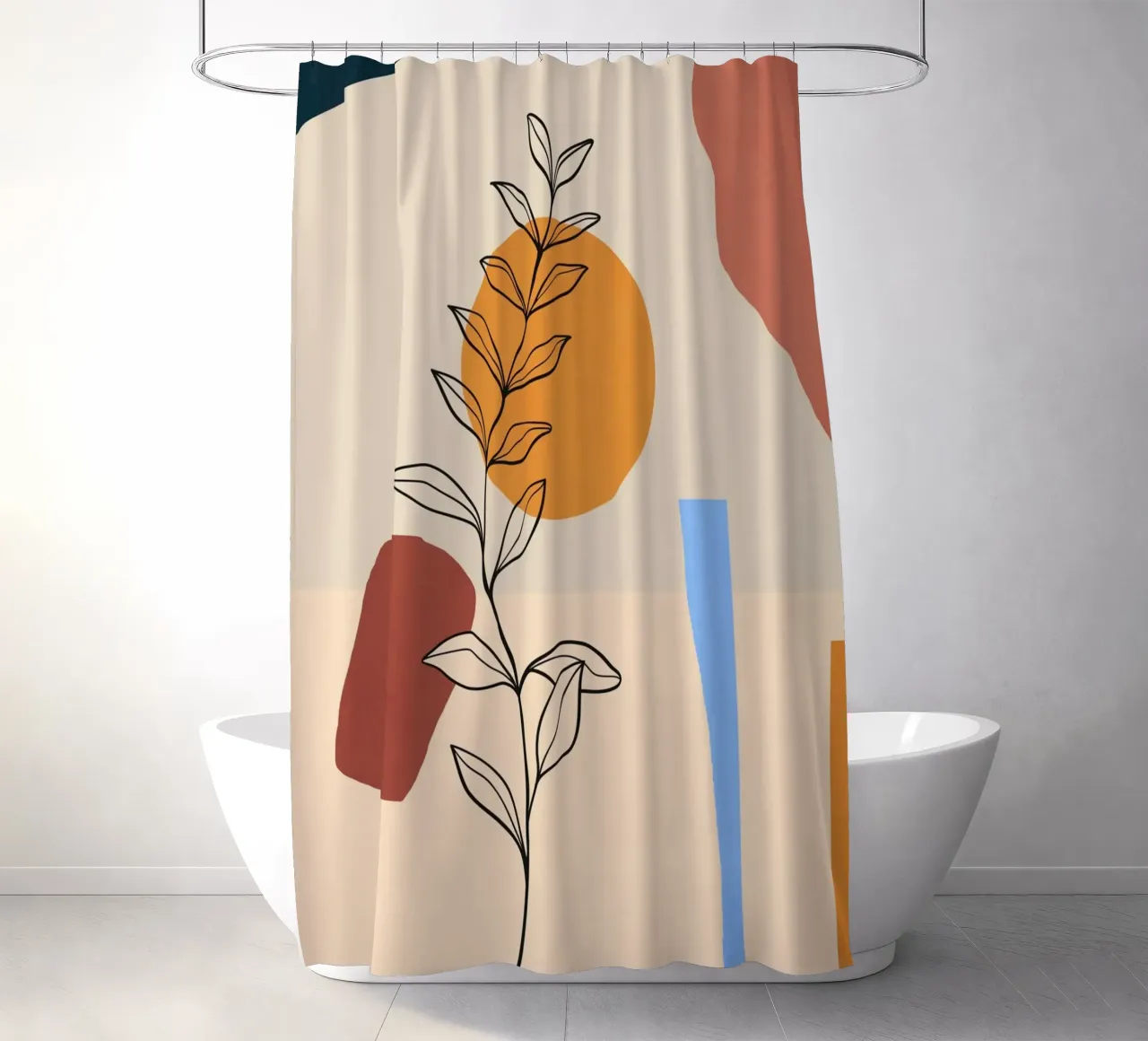 Astratto minimalista 66 tenda da doccia da LeaDArt