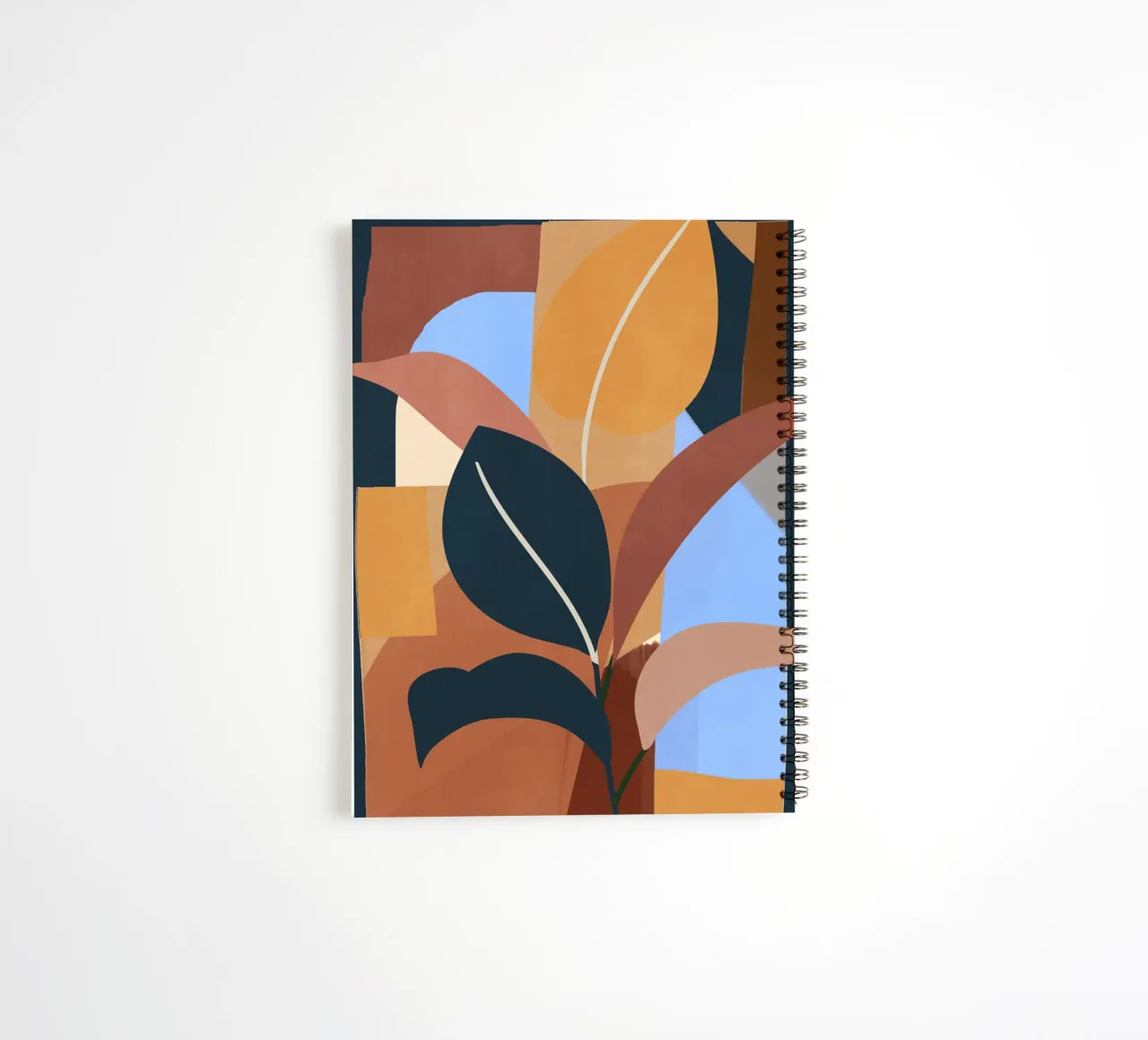 Minimal Abstract Nature 4 spiral notebook by LeaDArt