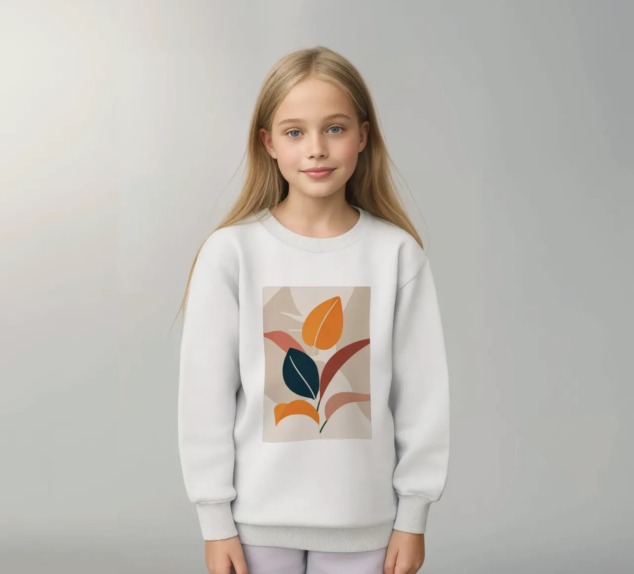 Minimal Abstract Nature 3 kids sweatshirt by LeaDArt
