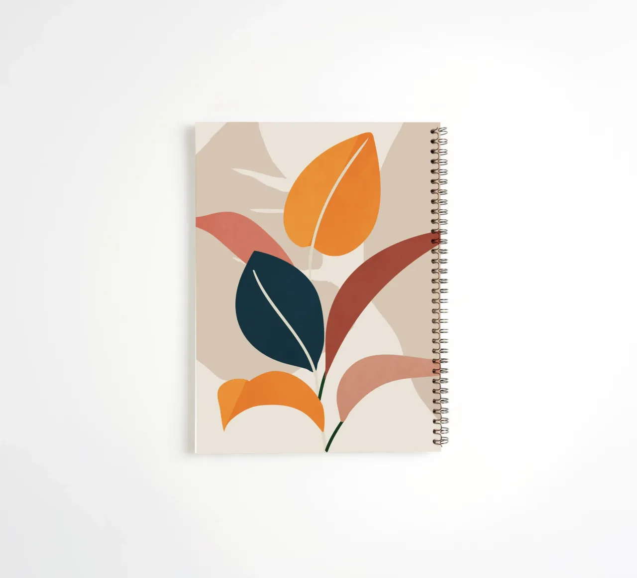 Minimal Abstract Nature 3 spiral notebook by LeaDArt