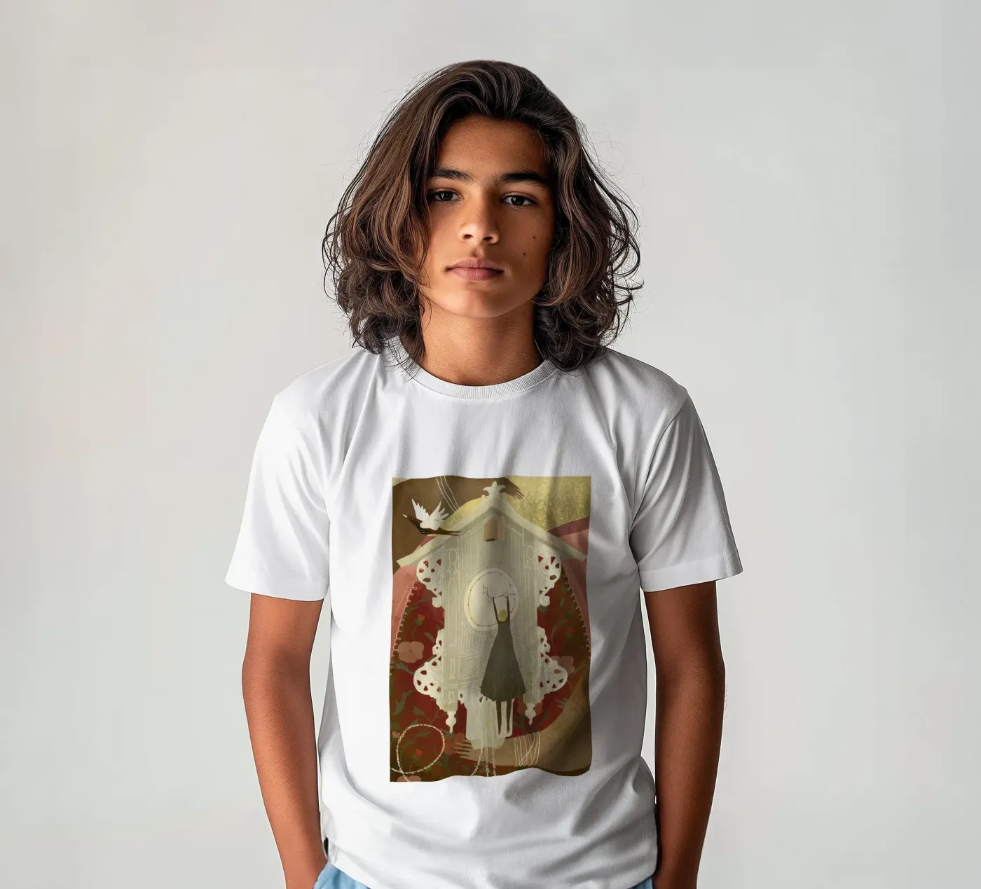 Time Kinder T-Shirt von Amalia Restrepo