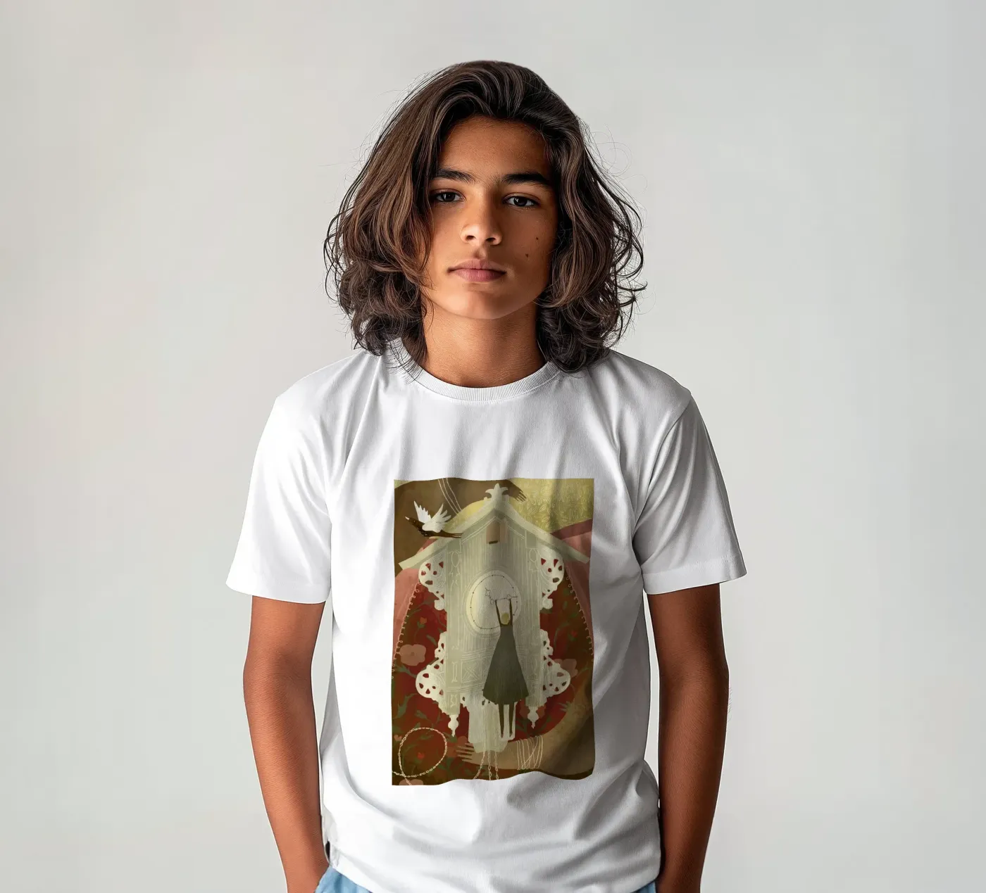Time Kinder T-Shirt von Amalia Restrepo