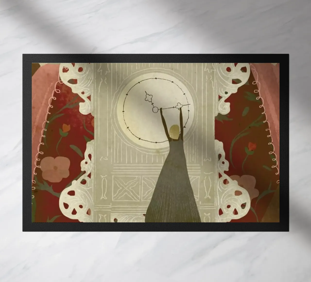 Time doormat by Amalia Restrepo