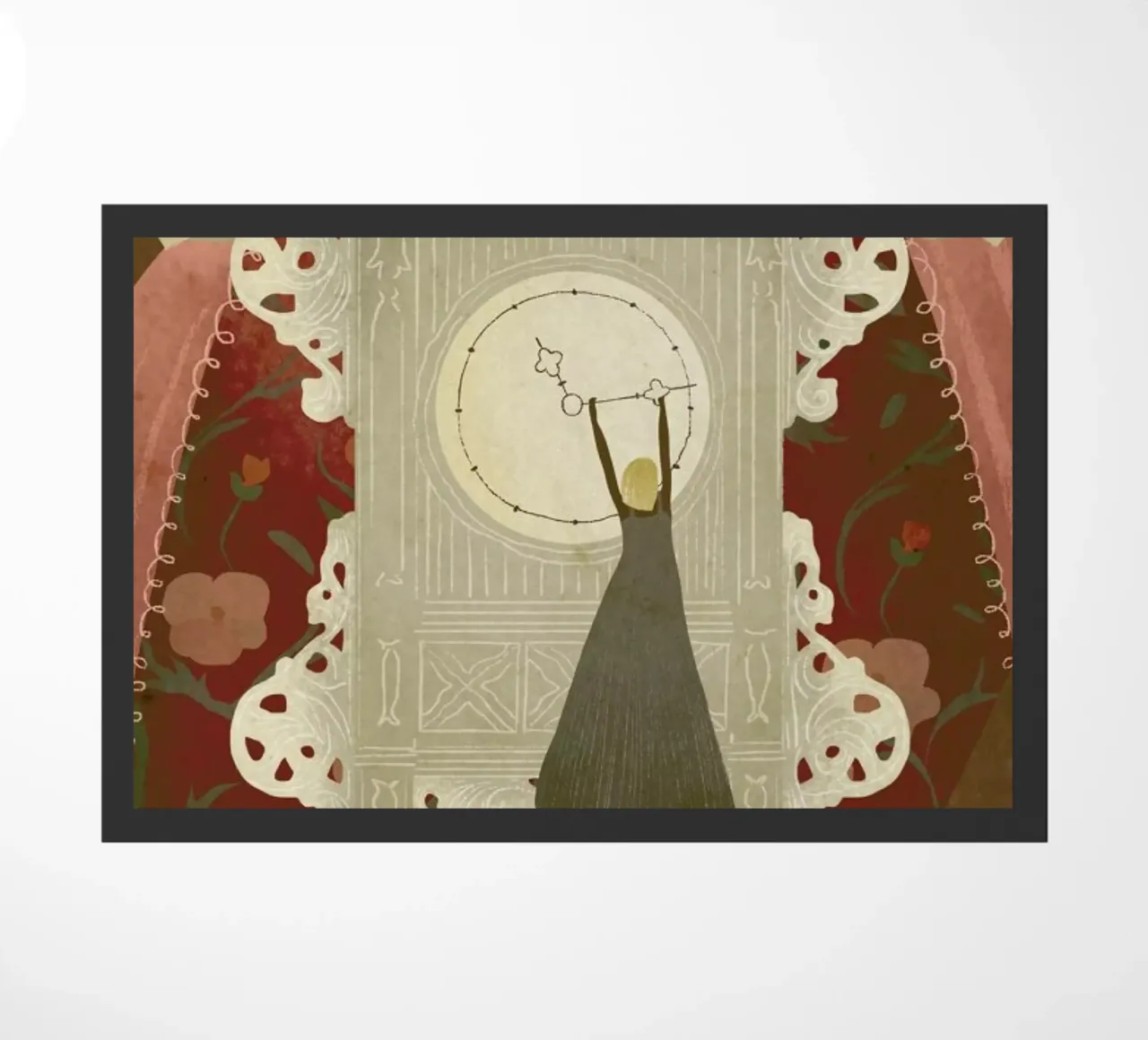 Time doormat by Amalia Restrepo