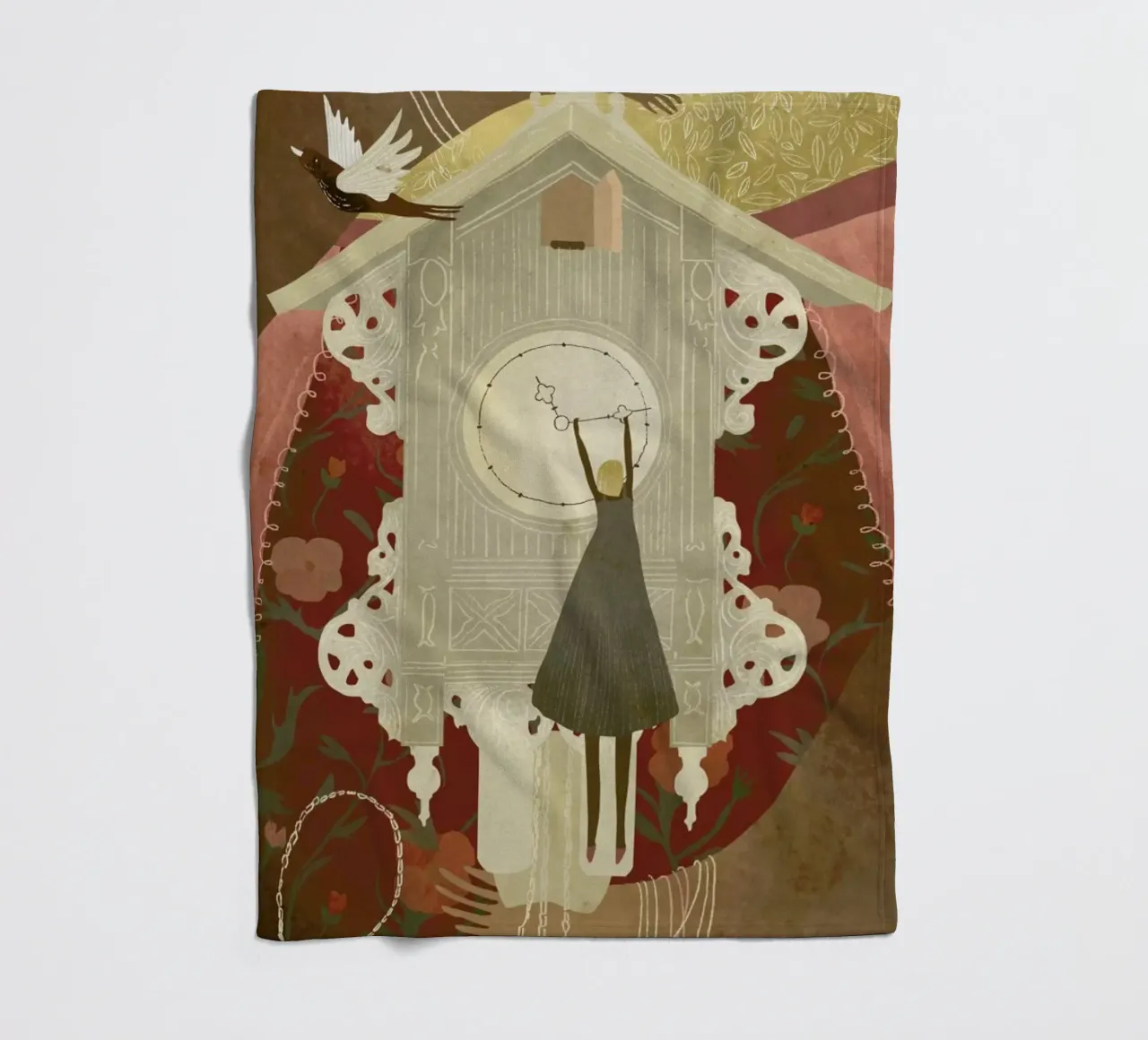 Time Fleecedecke von Amalia Restrepo