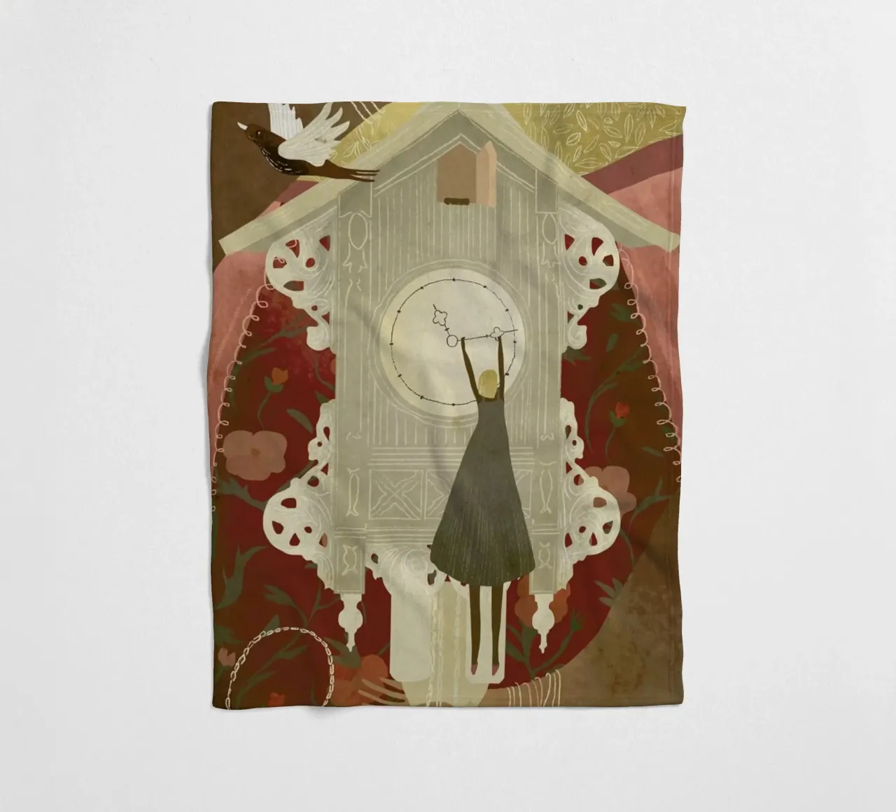 Time Fleecedecke von Amalia Restrepo