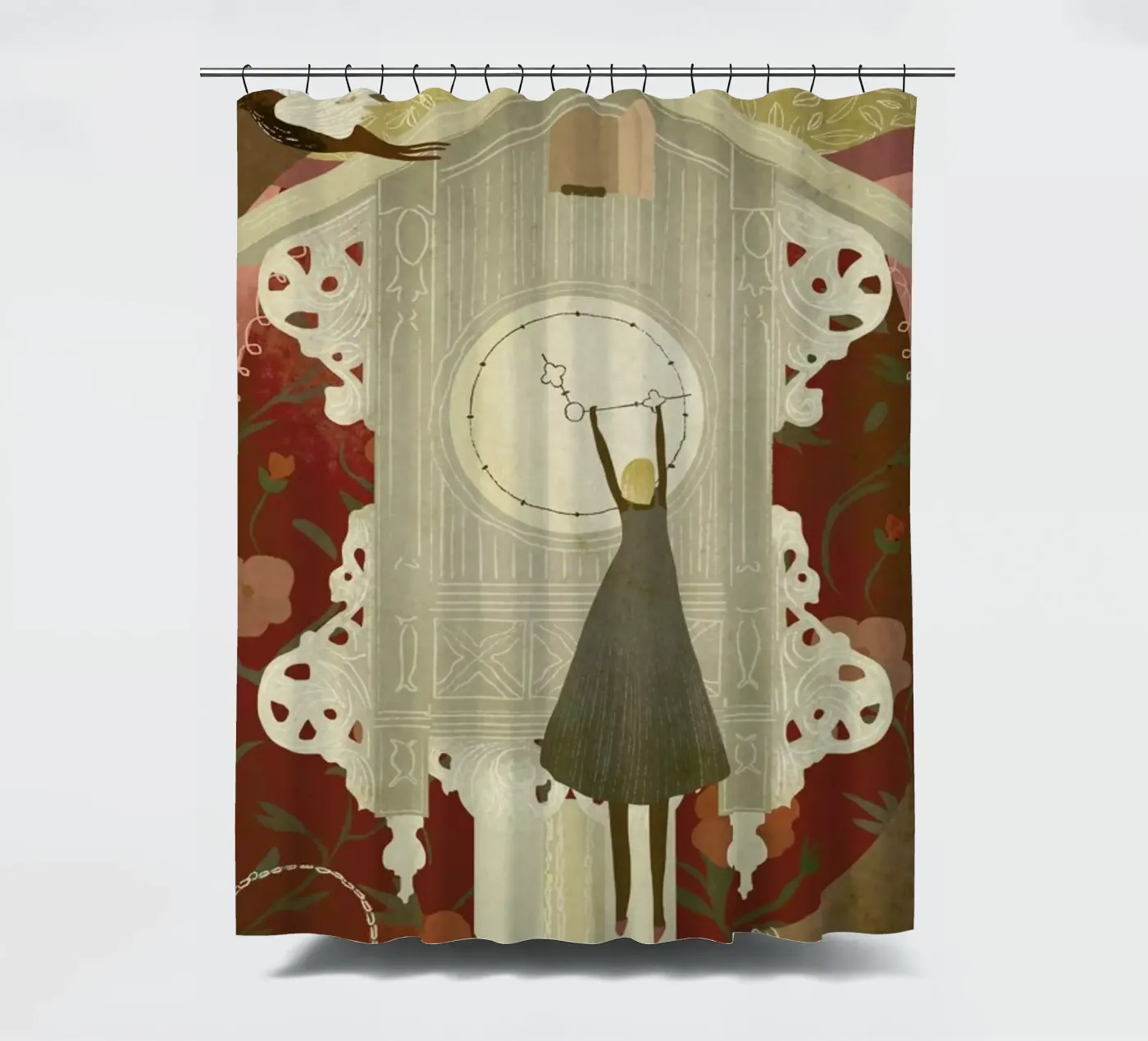 Time Duschvorhang von Amalia Restrepo