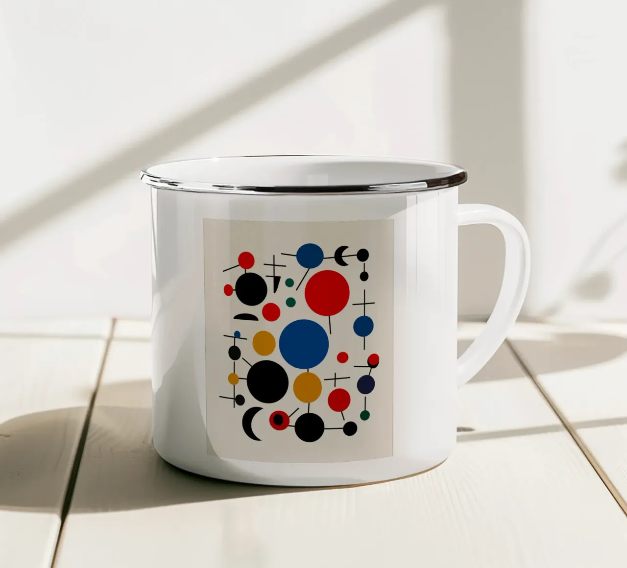 Palla Bauhaus tazza in smalto da Little Dean