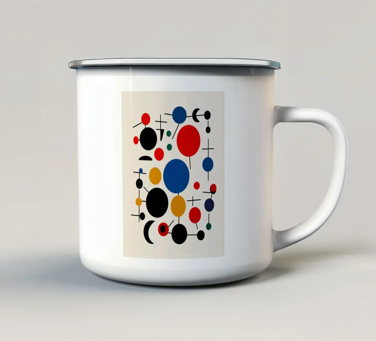 Palla Bauhaus tazza in smalto da Little Dean