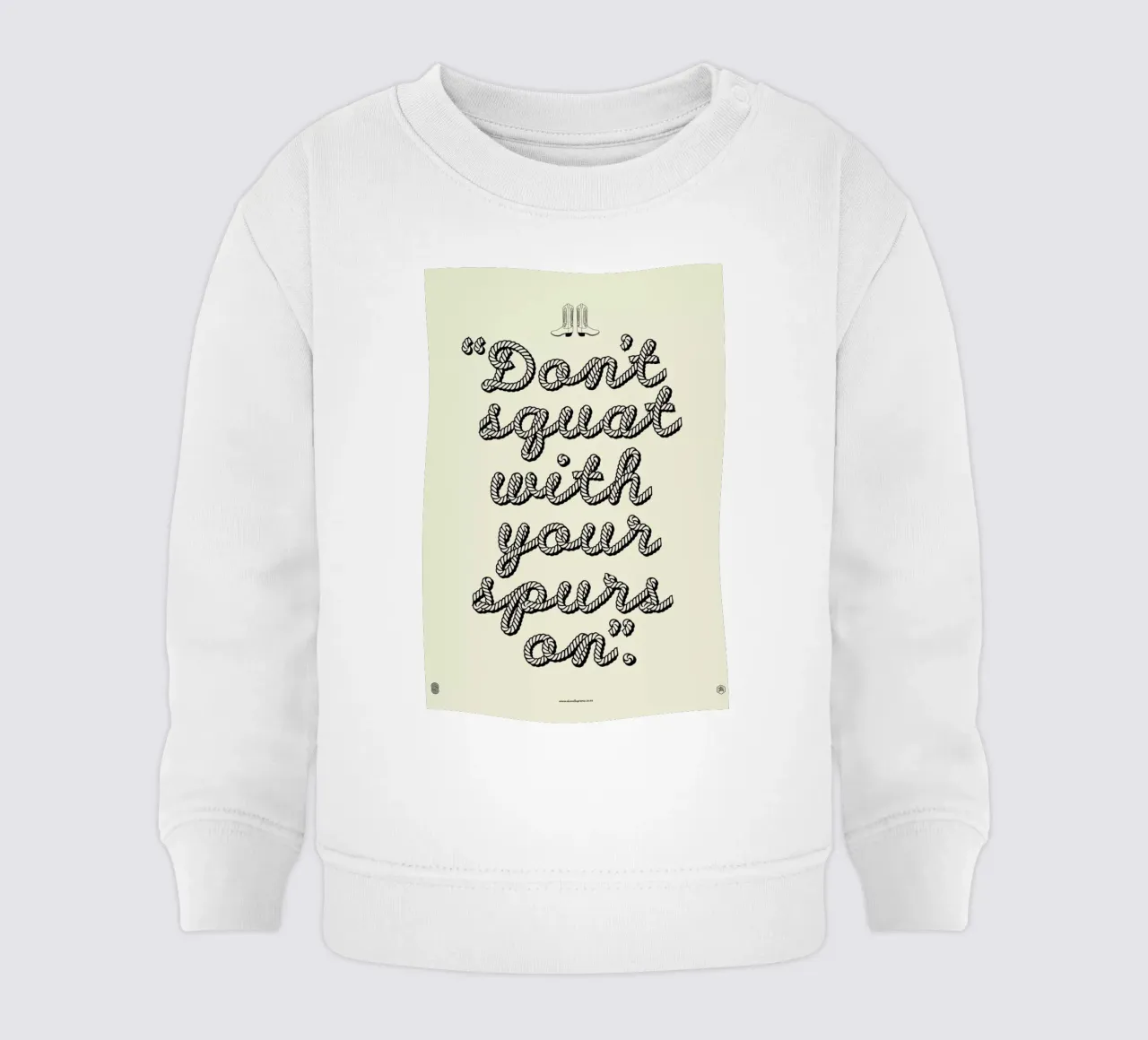 Dont squat felpa neonato da a Love Supreme