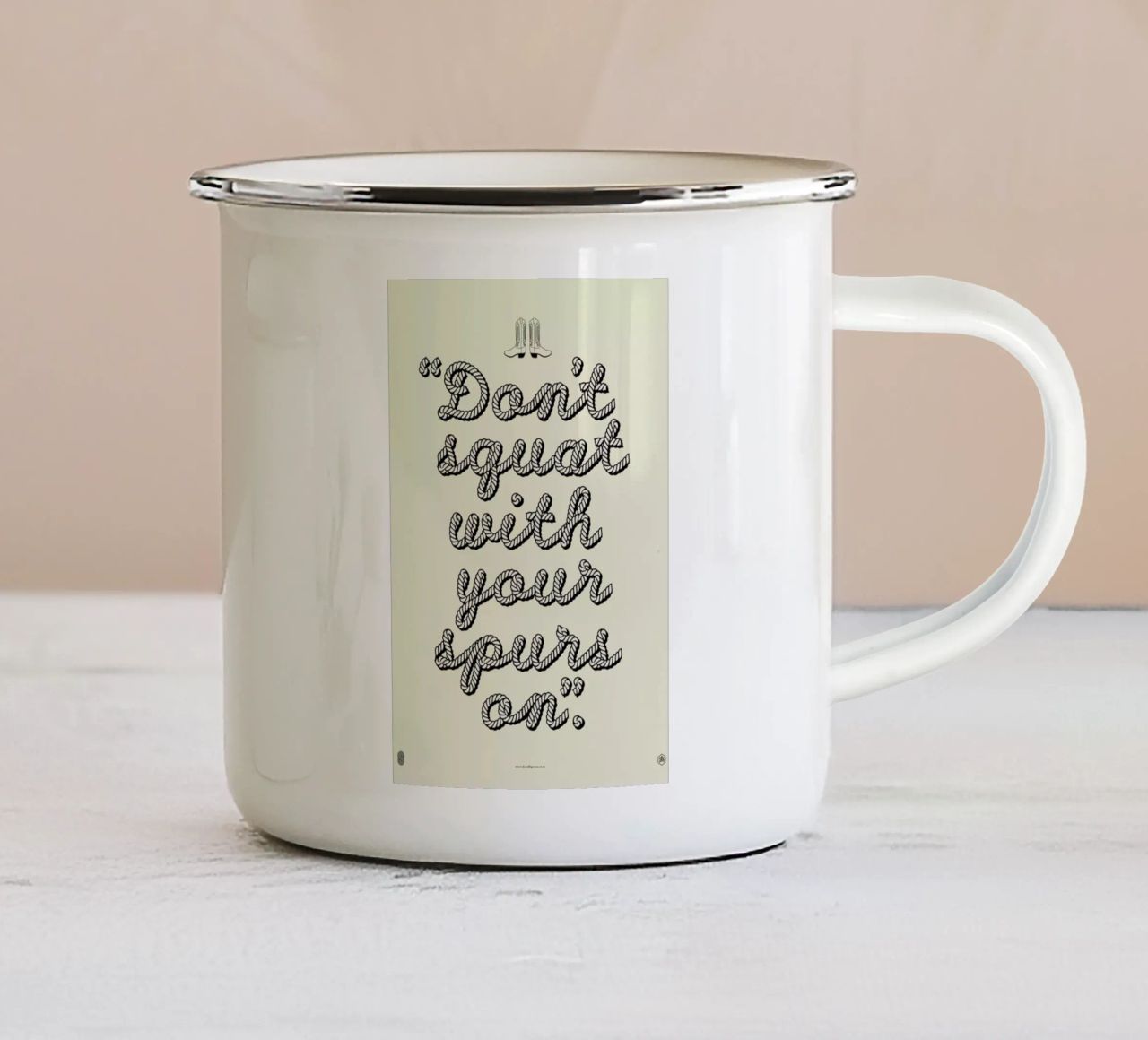 Dont squat tazza in smalto da a Love Supreme