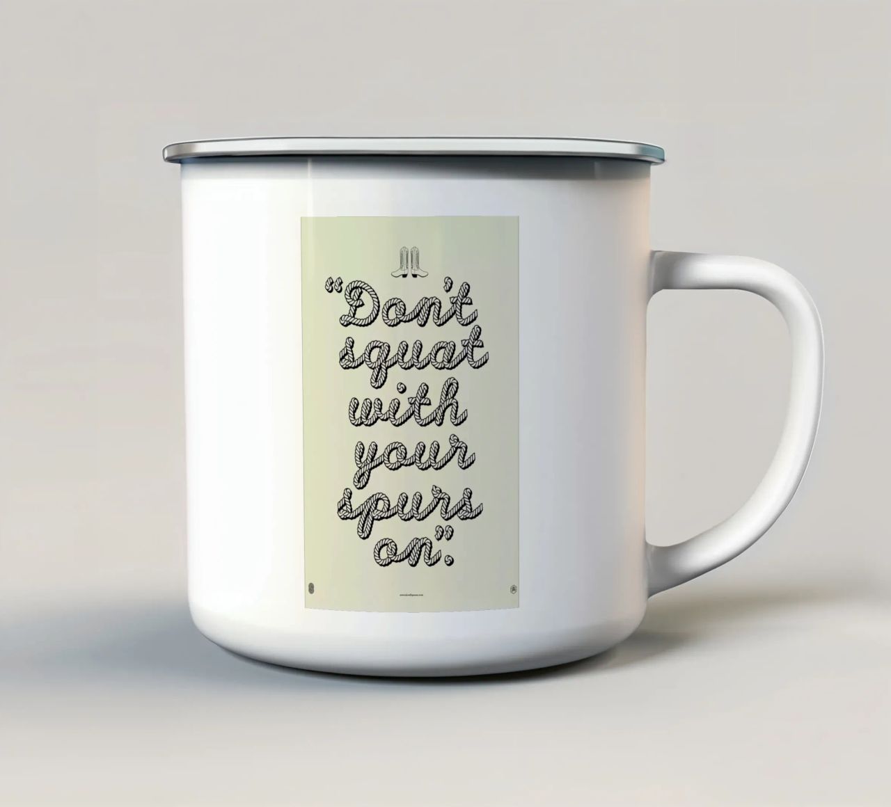 Dont squat tazza in smalto da a Love Supreme