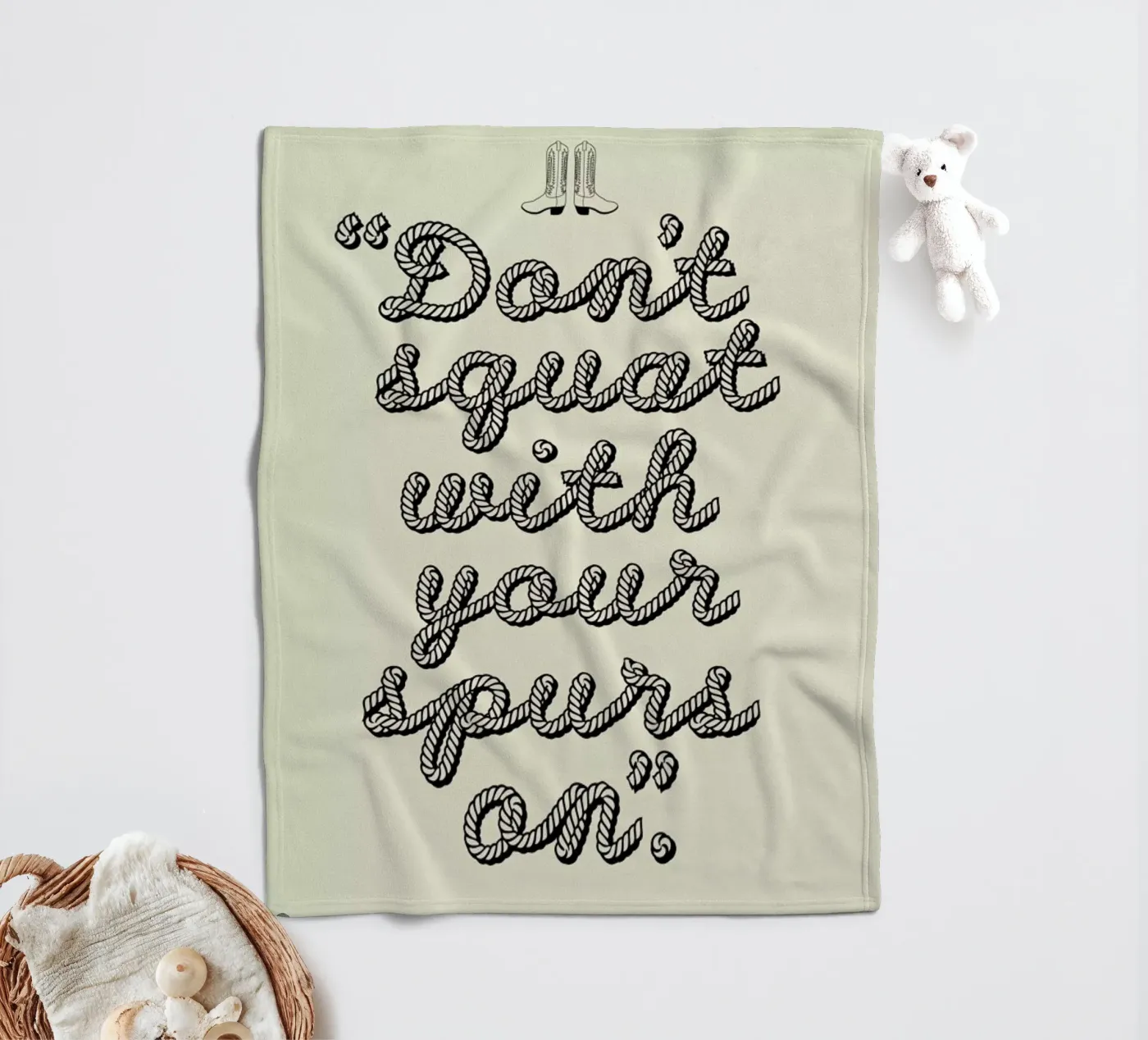 Dont squat Fleecedecke von a Love Supreme