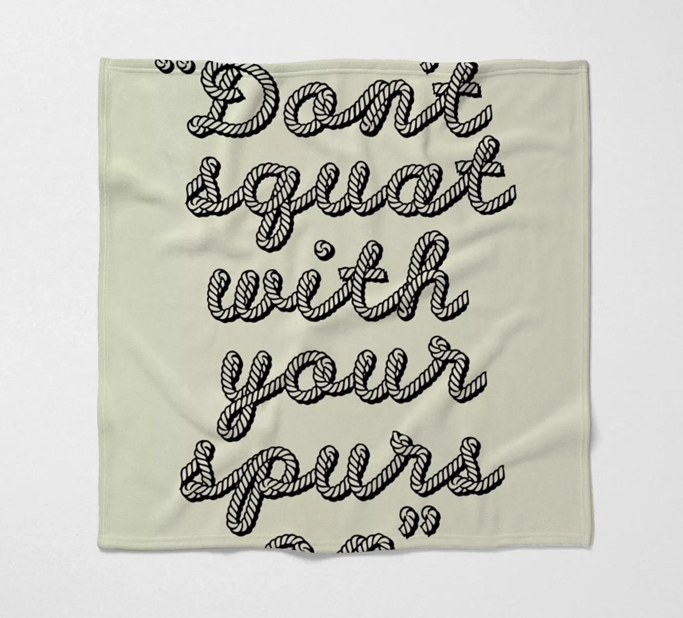 Dont squat Fleecedecke von a Love Supreme