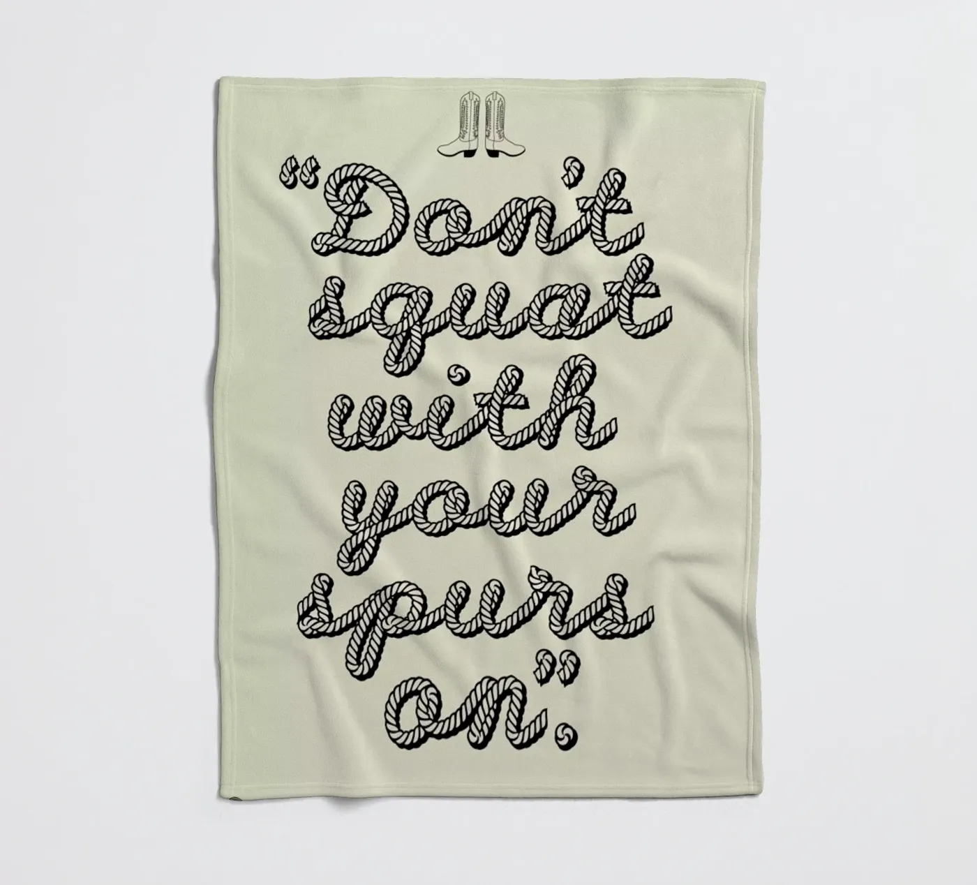 Dont squat Fleecedecke von a Love Supreme