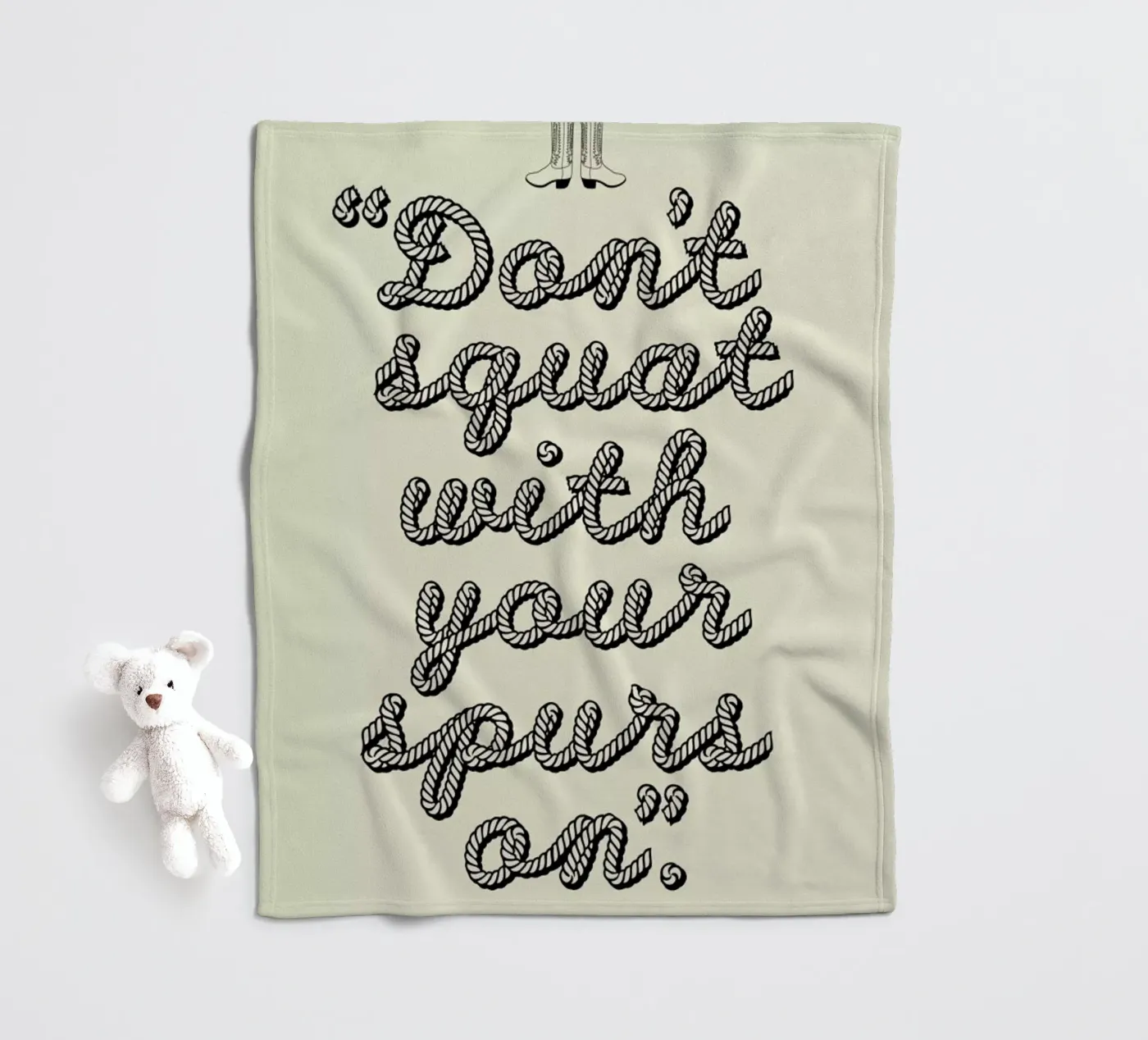 Dont squat Fleecedecke von a Love Supreme