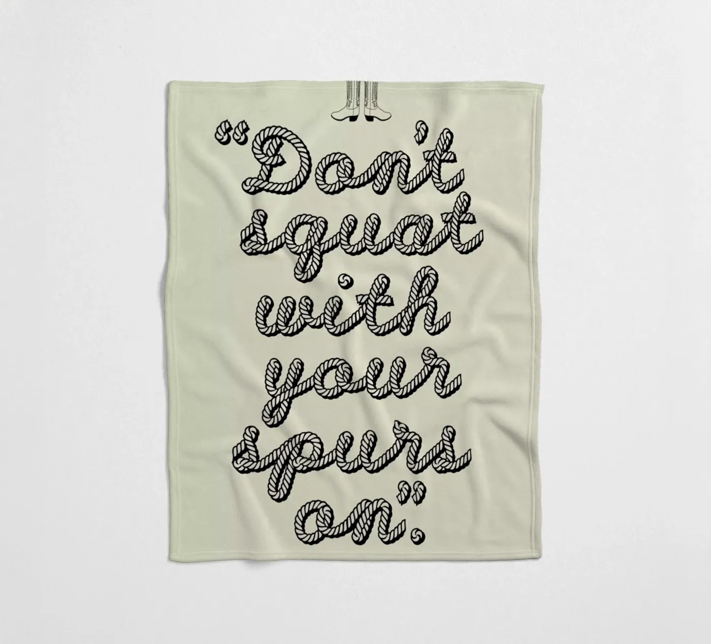 Dont squat Fleecedecke von a Love Supreme