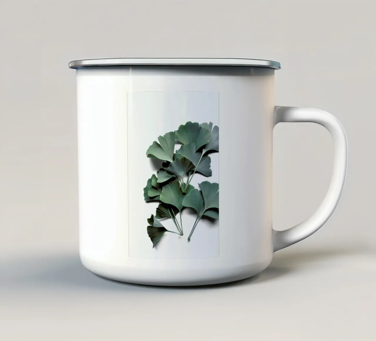 Ginko Biloba tazza in smalto da Studio Nahili