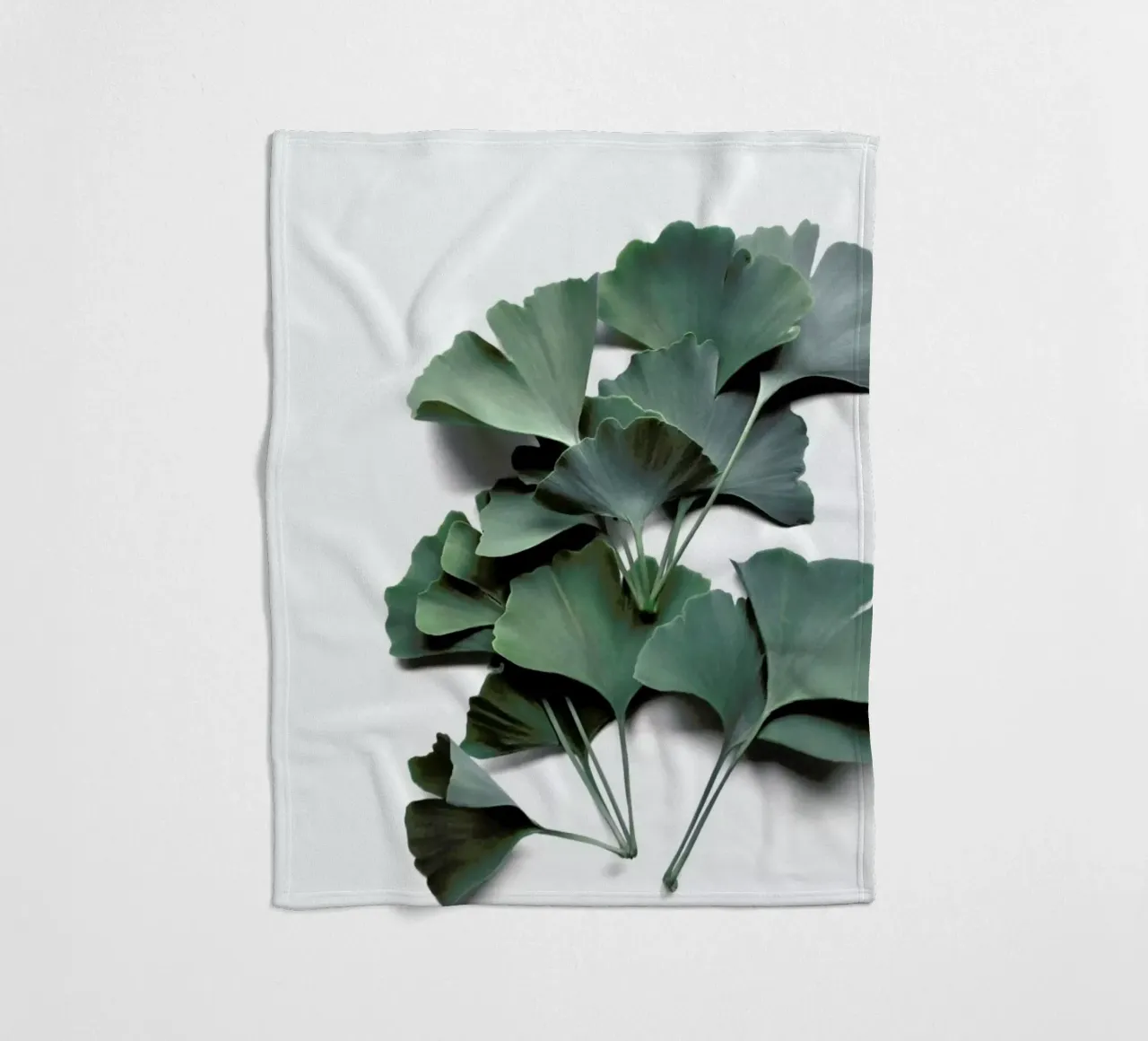Ginko Biloba fleece blanket by Studio Nahili