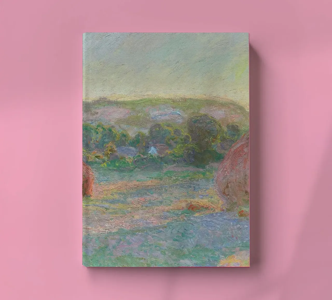 Claude Monet - Stacks of Wheat (End of Summer) - 1891 notebook by Timeless Artworks