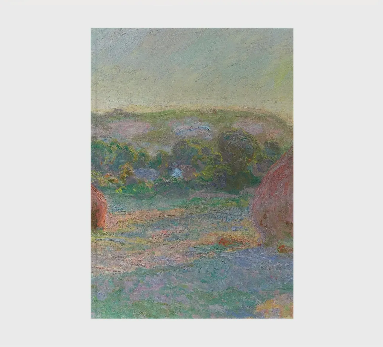 Claude Monet - Stacks of Wheat (End of Summer) - 1891 notebook by Timeless Artworks