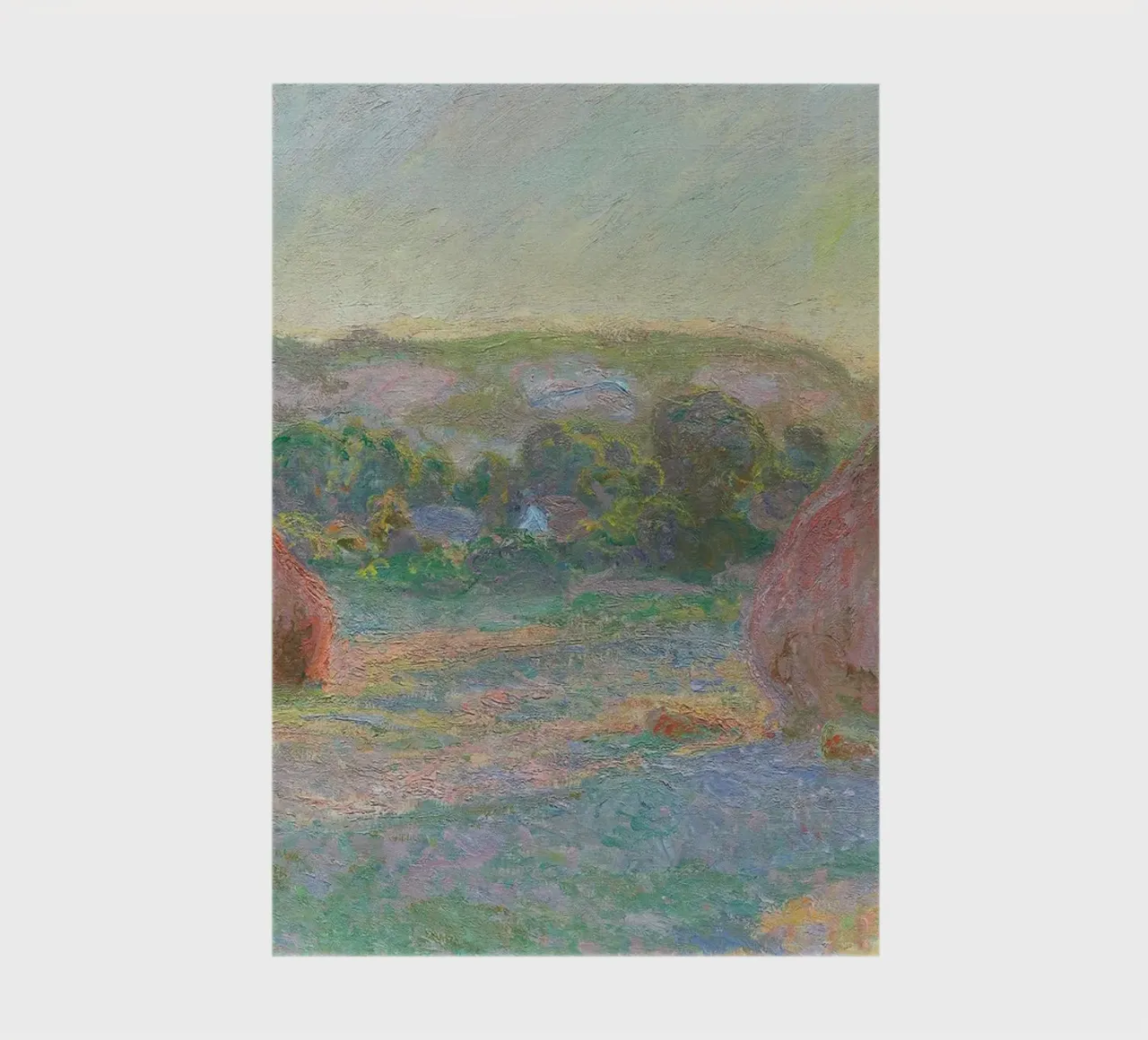Claude Monet - Stacks of Wheat (End of Summer) - 1891 notebook by Timeless Artworks