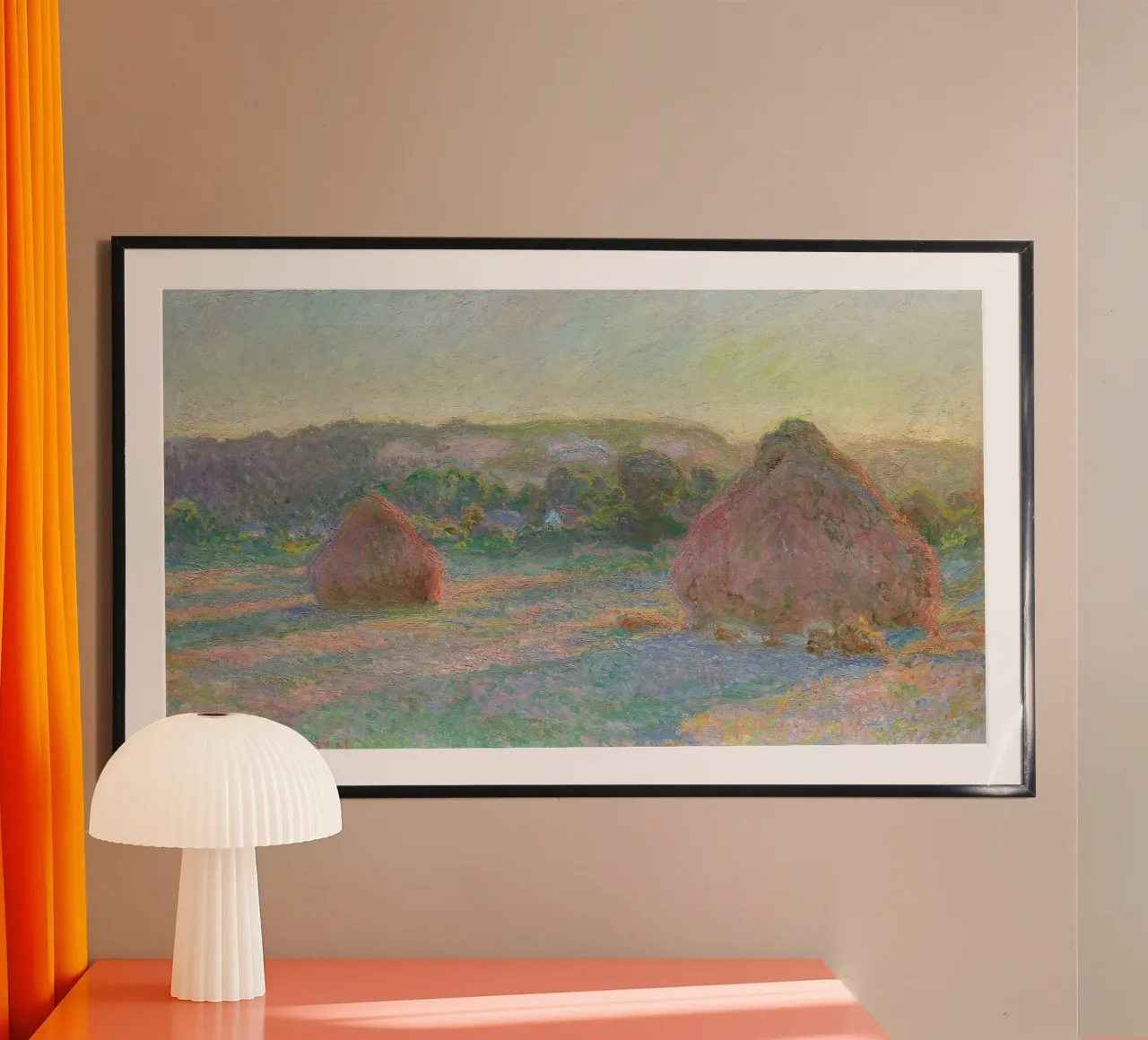 Claude Monet - Weizenstapel (Ende des Sommers) - 1891 Poster von Timeless Artworks