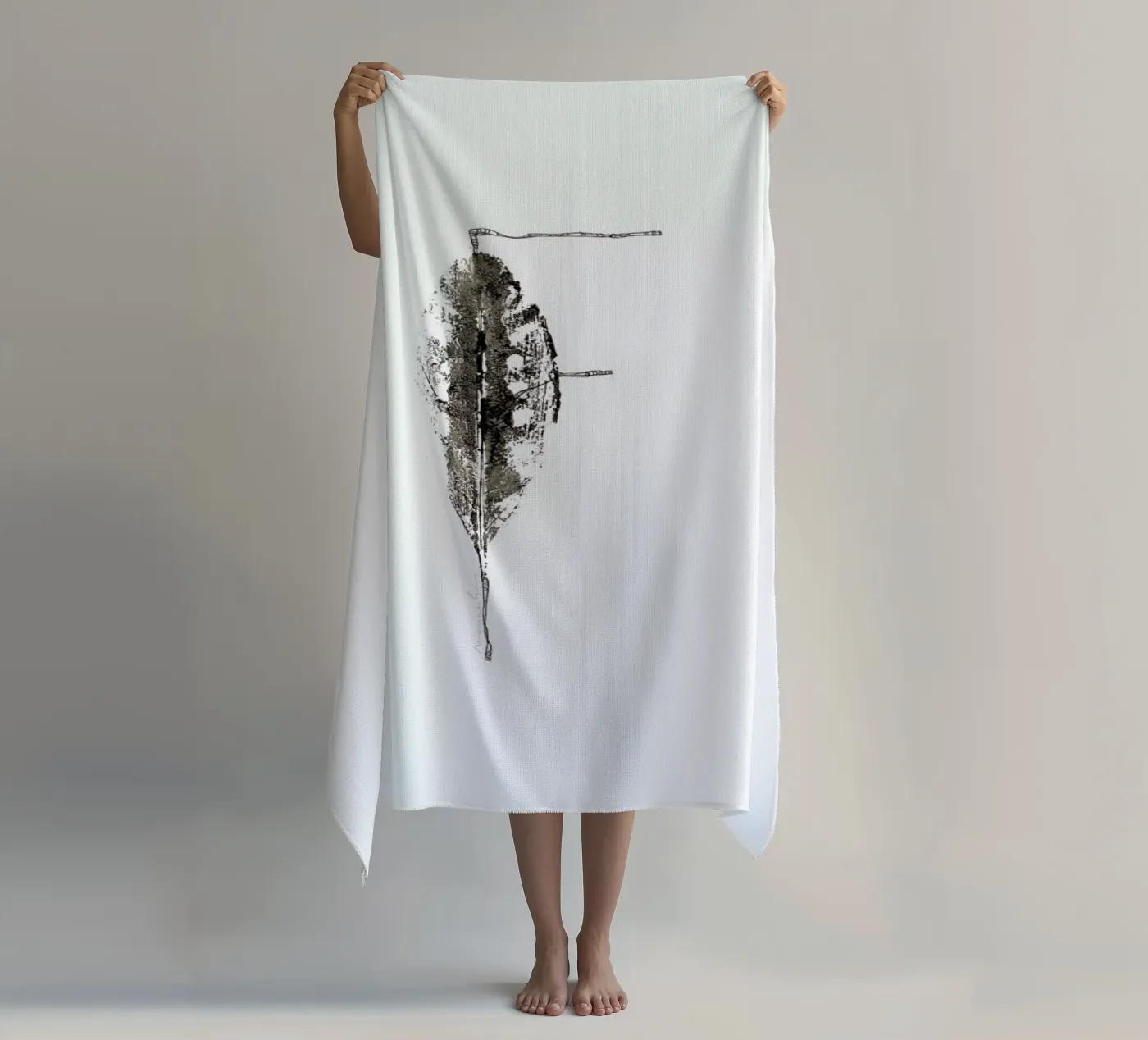 F serviette de plage de Marina Guiu