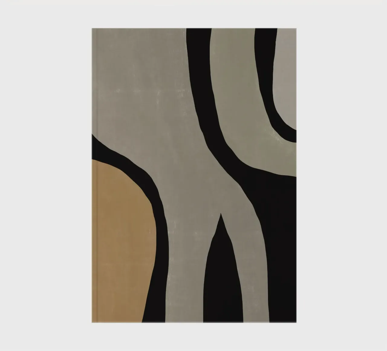 Flux abstrait gris minimaliste carnet de notes de Little Dean