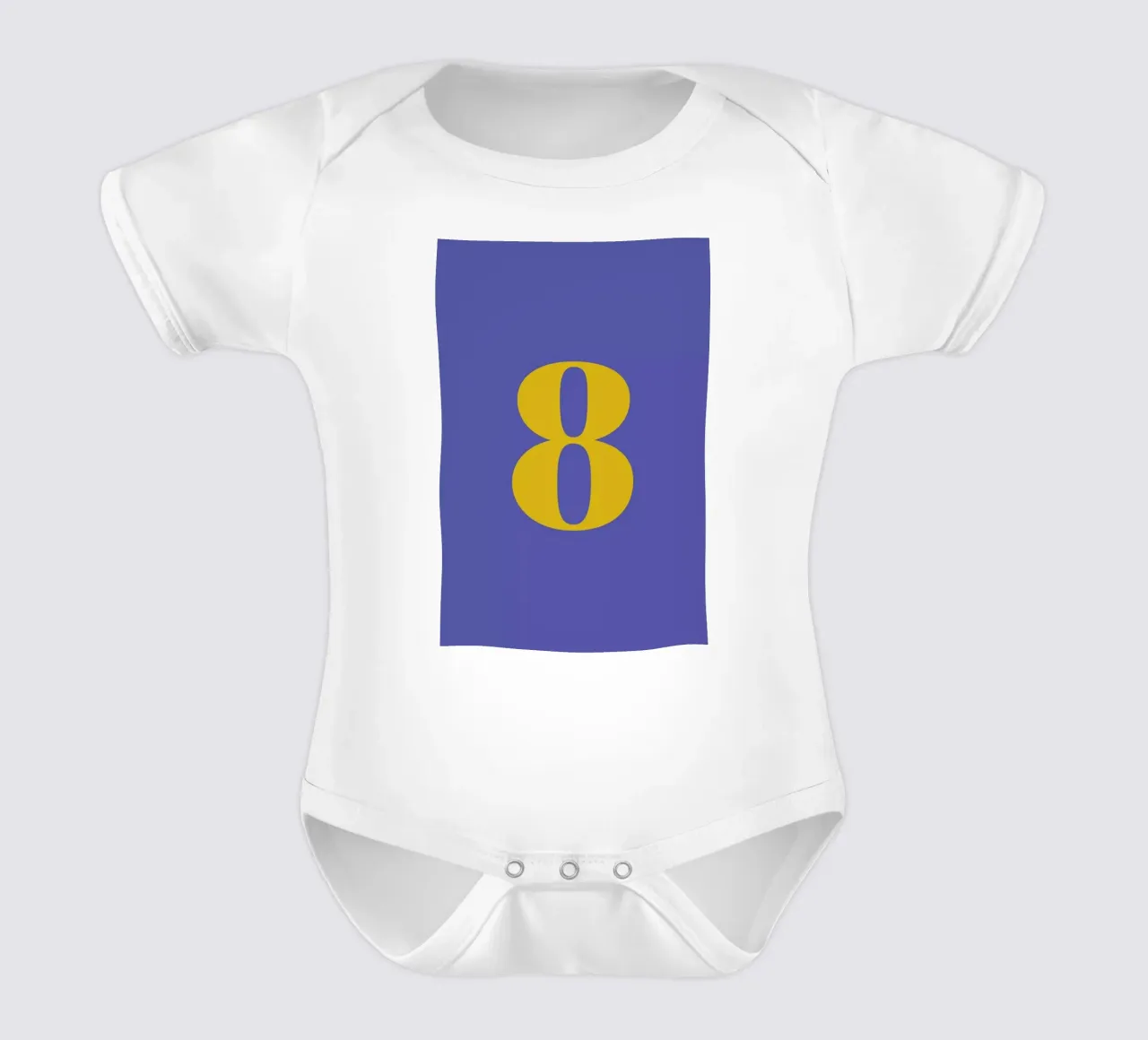 Blue Number 8 body neonato maniche corte da Studio One