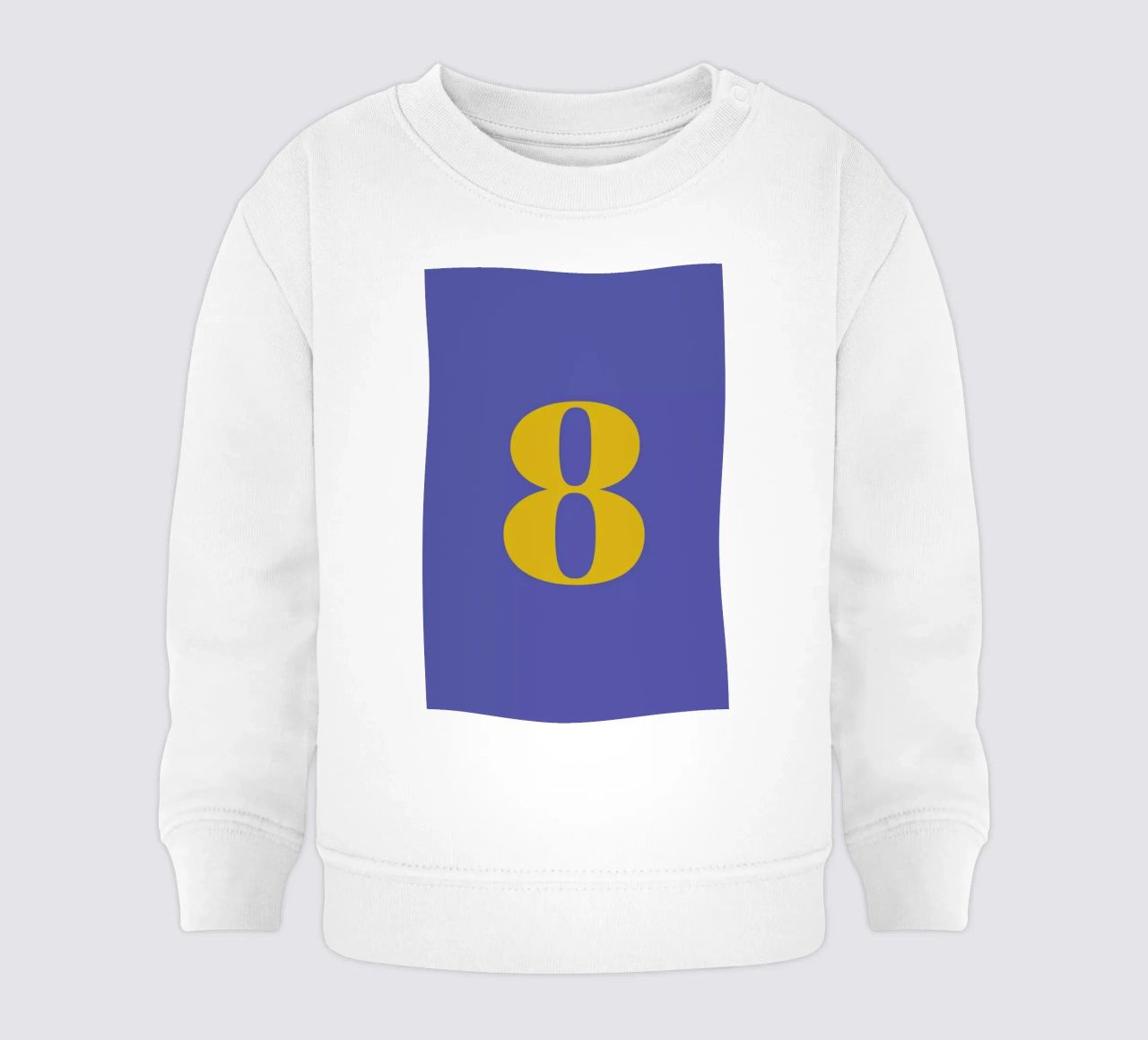Blue Number 8 felpa neonato da Studio One