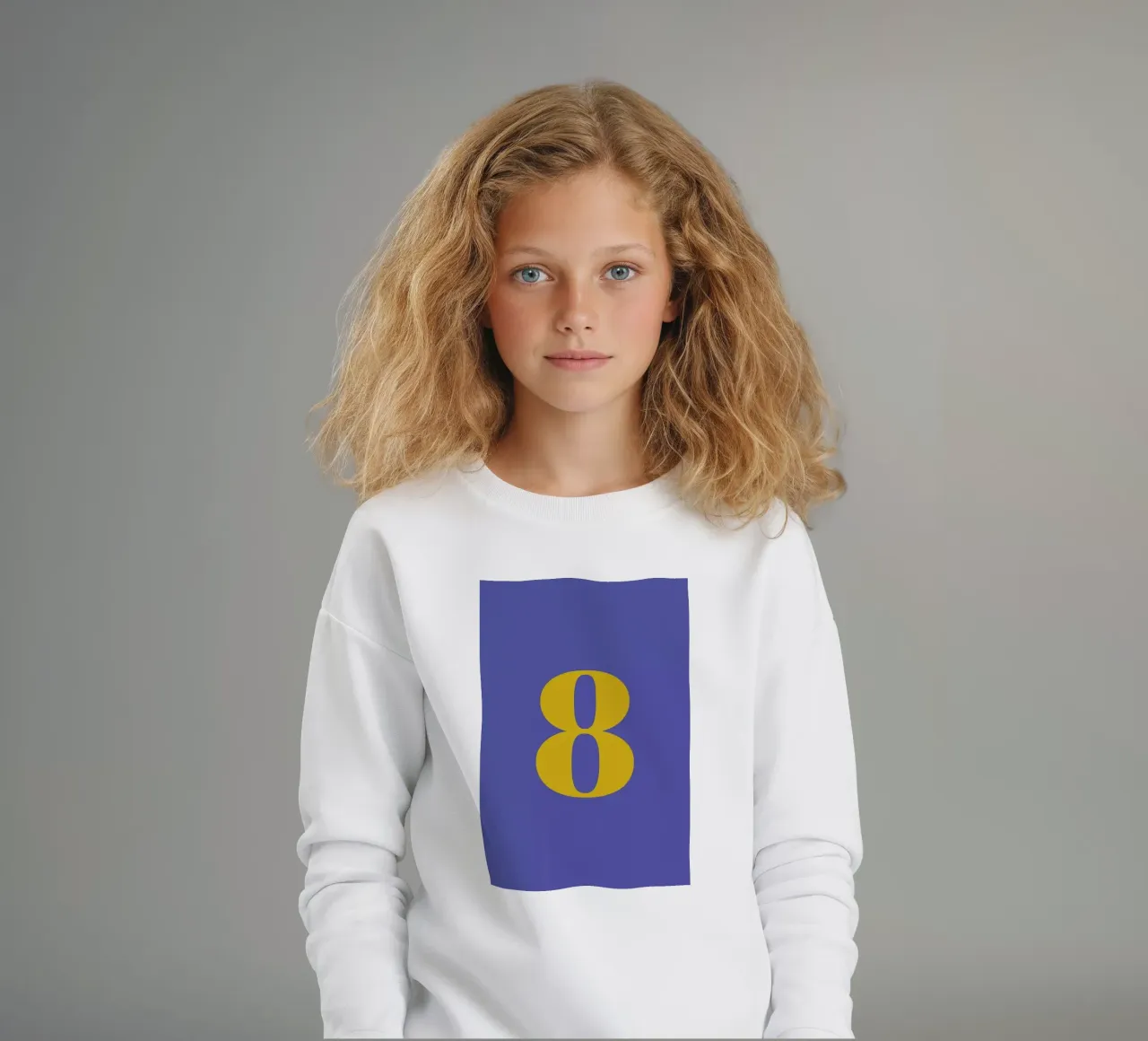 Blue Number 8 felpa bambino da Studio One