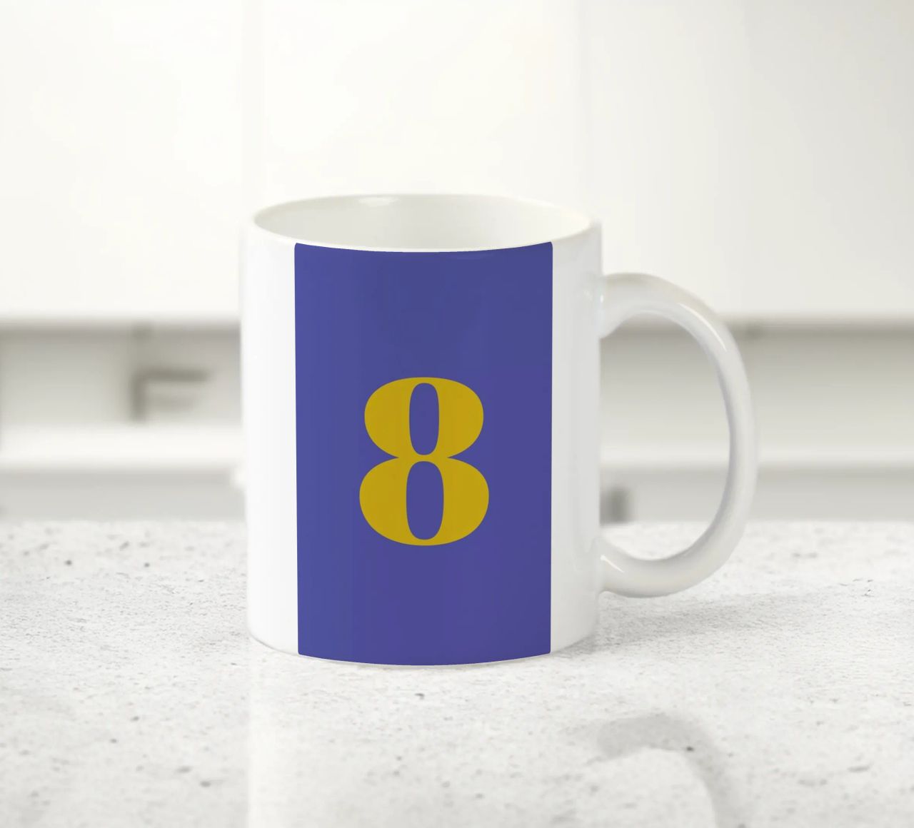 Blue Number 8 tazza in ceramica da Studio One