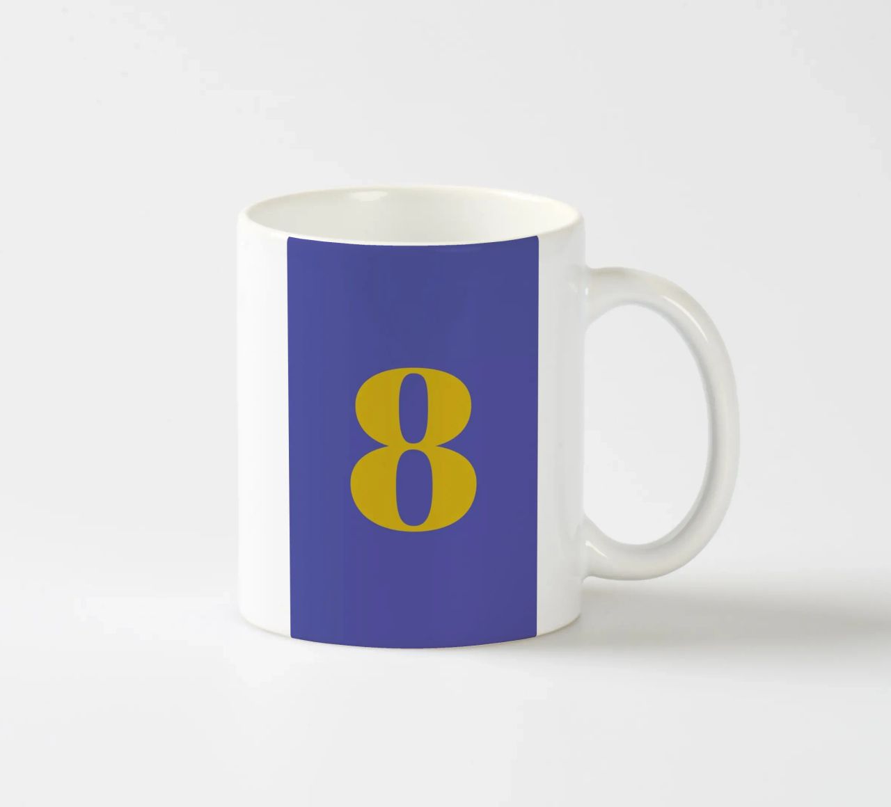 Blue Number 8 tazza in ceramica da Studio One