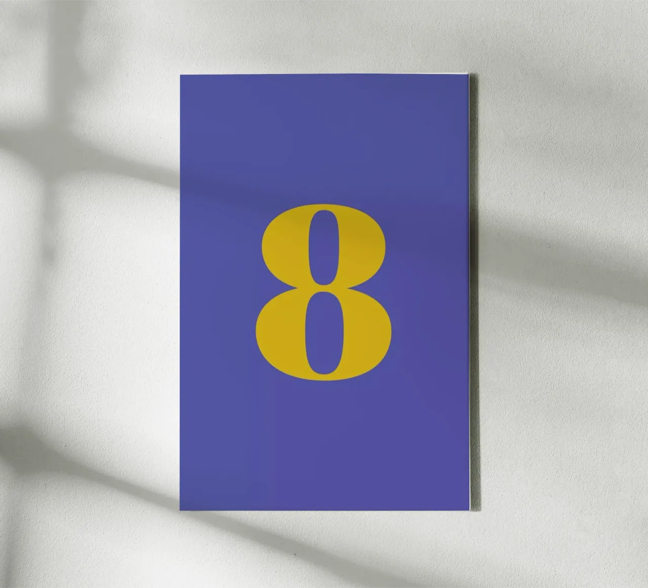 Blue Number 8 tela con Cornice a cassetta da Studio One