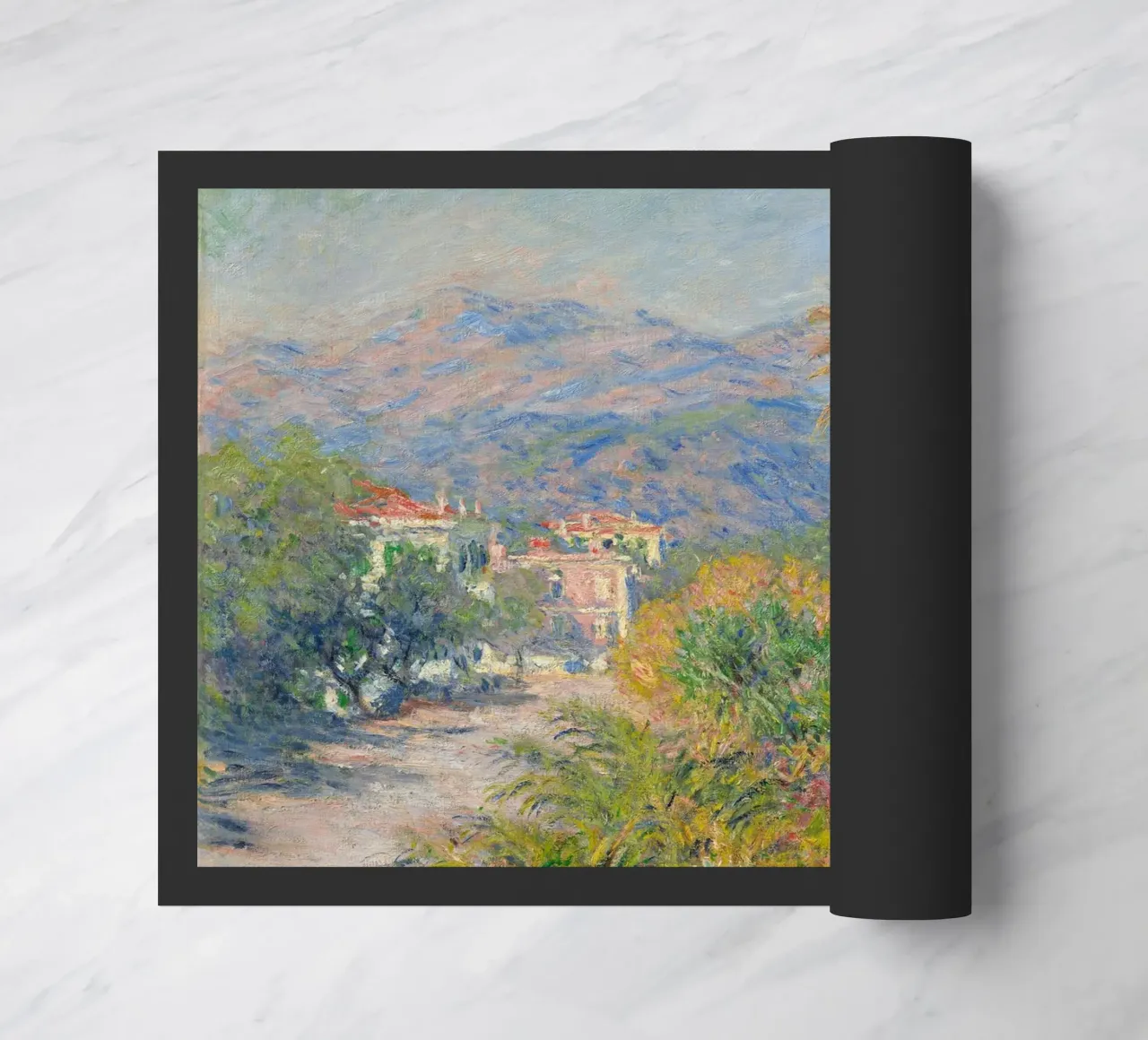 Claude Monet - La Strada Romana a Bordighera (1884) zerbino da Timeless Artworks