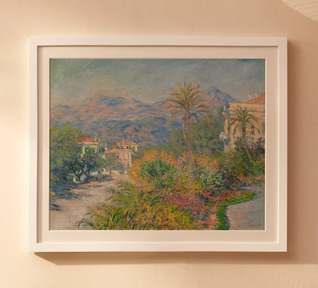 Claude Monet - Die Strada Romana in Bordighera (1884) Hahnemühle von Timeless Artworks