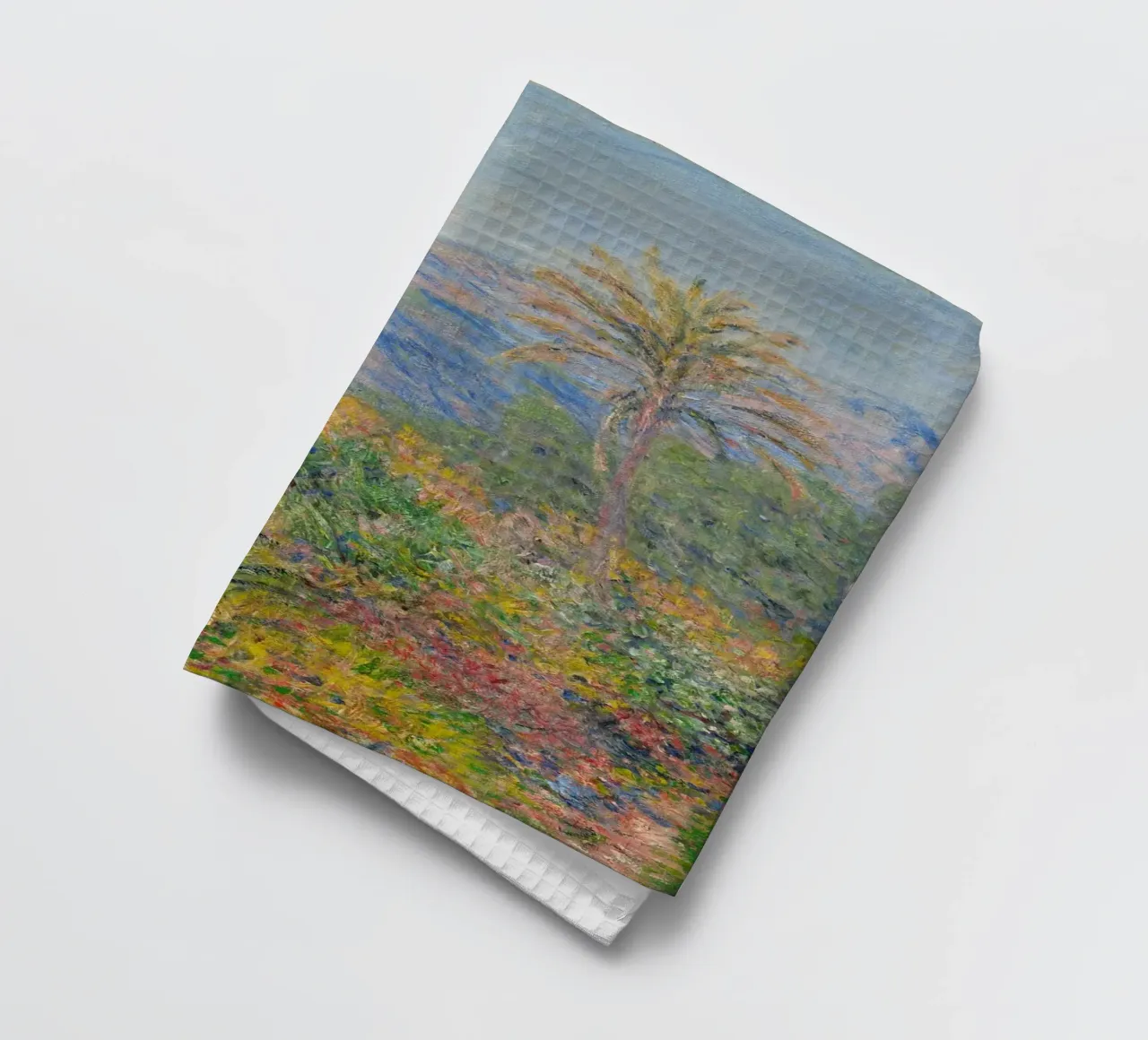 Claude Monet - La Strada Romana a Bordighera (1884) canovaccio da cucina da Timeless Artworks