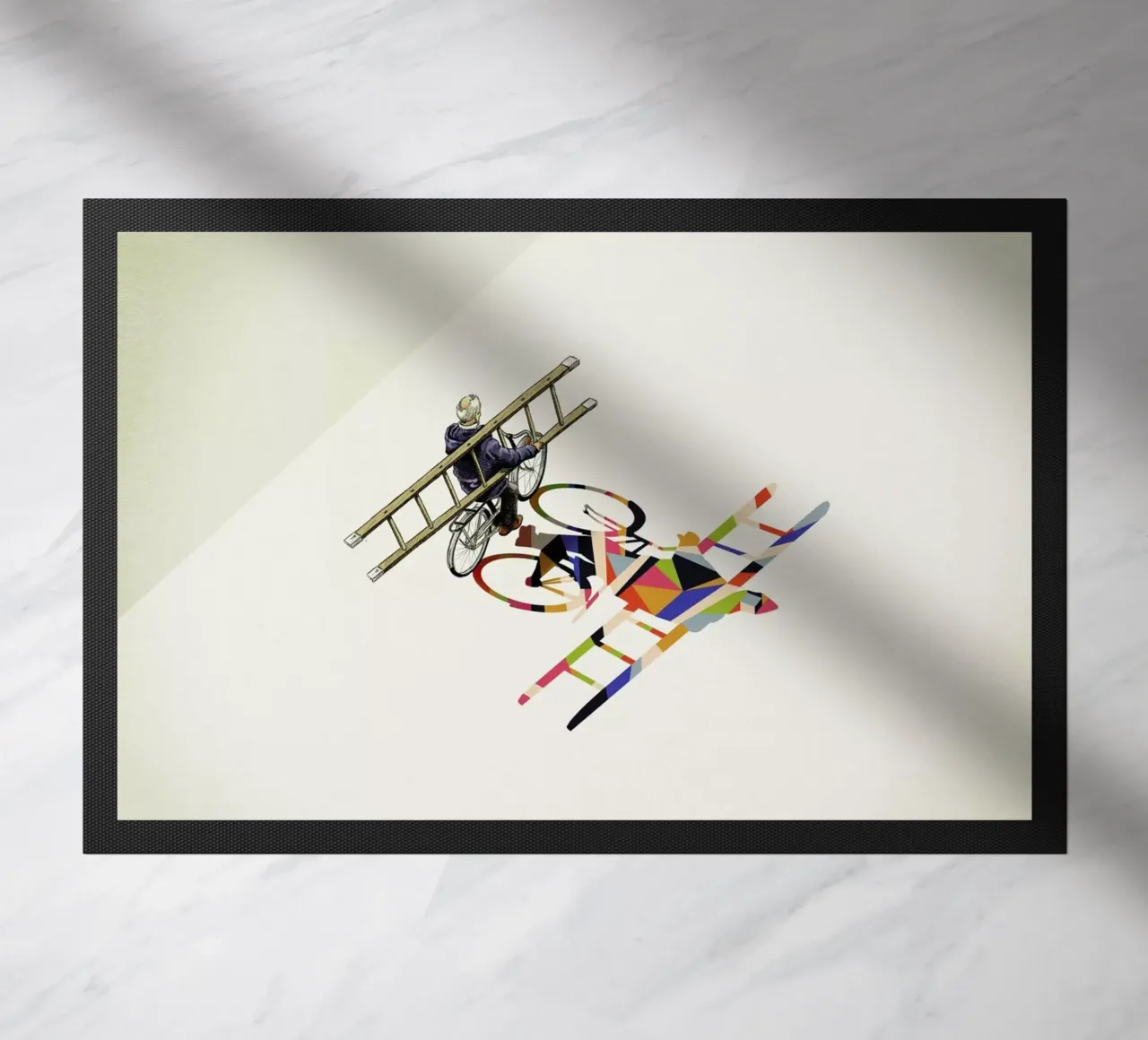 Walking Shadow - Bicyclist zerbino da Jason Ratliff