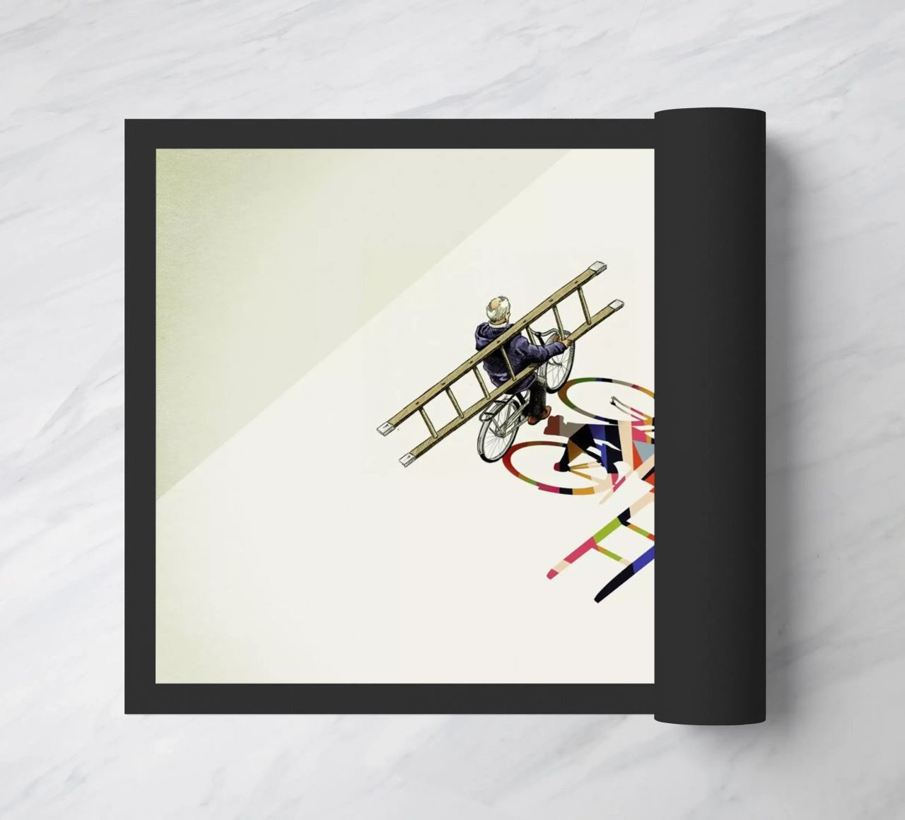 Walking Shadow - Bicyclist zerbino da Jason Ratliff