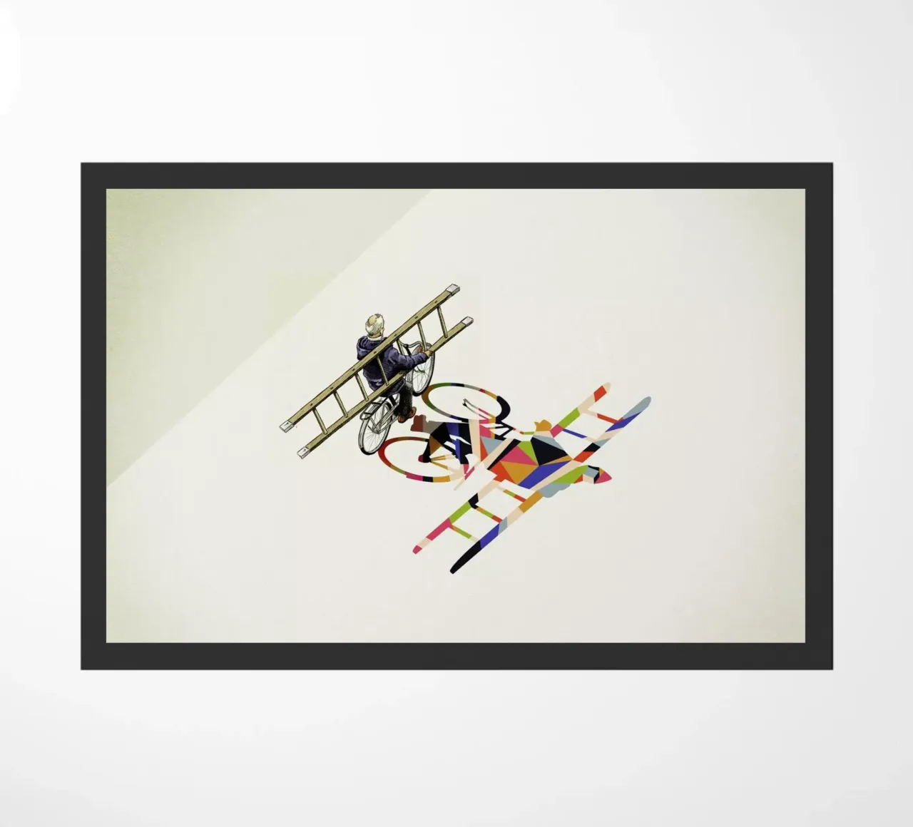 Walking Shadow - Bicyclist zerbino da Jason Ratliff