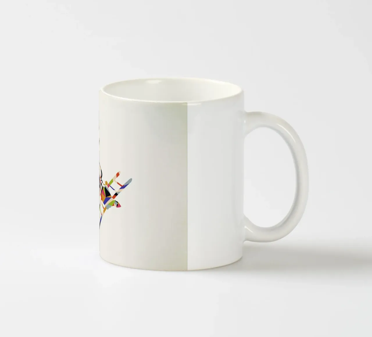 Walking Shadow - Bicyclist taza de cerámica de Jason Ratliff