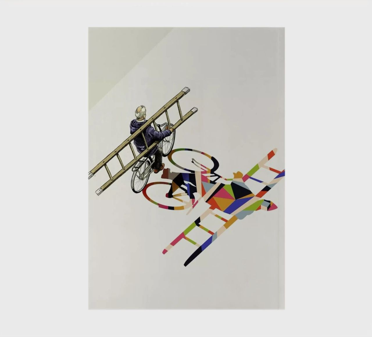 Walking Shadow - Bicyclist notebook by Jason Ratliff