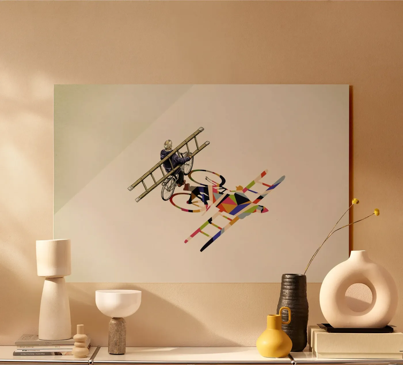 Walking Shadow - Bicyclist plexiglass da Jason Ratliff
