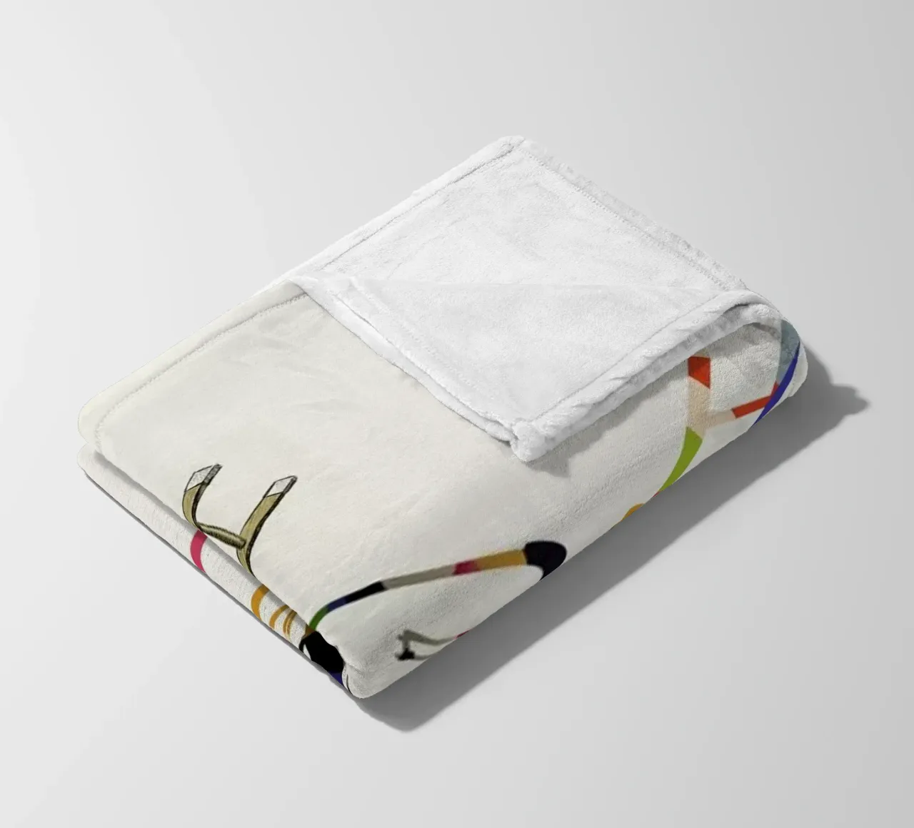Walking Shadow - Bicyclist coperta in pile da Jason Ratliff