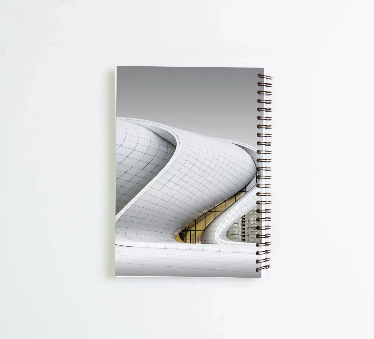 Baku - Heydər Əliyev Mərkəzi - Study 4 spiral notebook by Håggard Photography | Ronny Behnert
