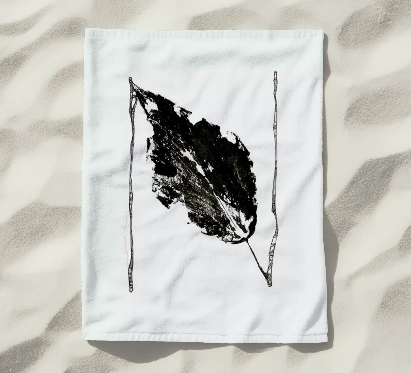 N beach towel by Marina Guiu