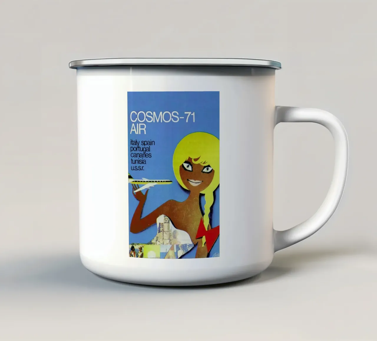 Switzerland tazza in smalto da Hemingway Design